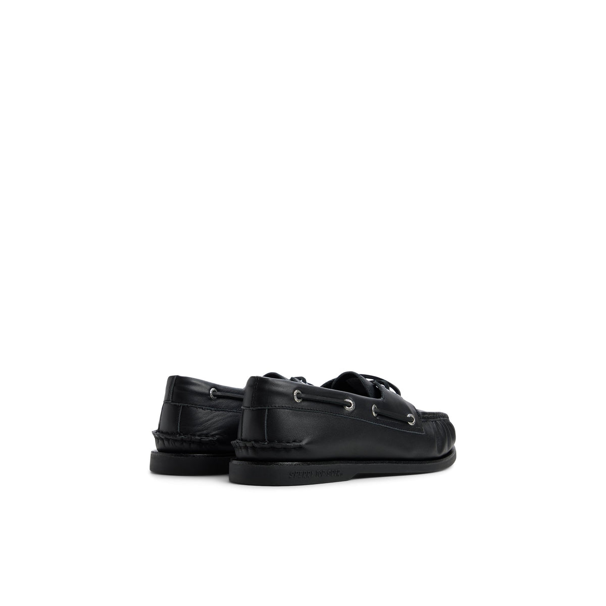 Three-quarter angle of Black Authentic Original™ Cloud Boat Shoe Boat Shoe's front side