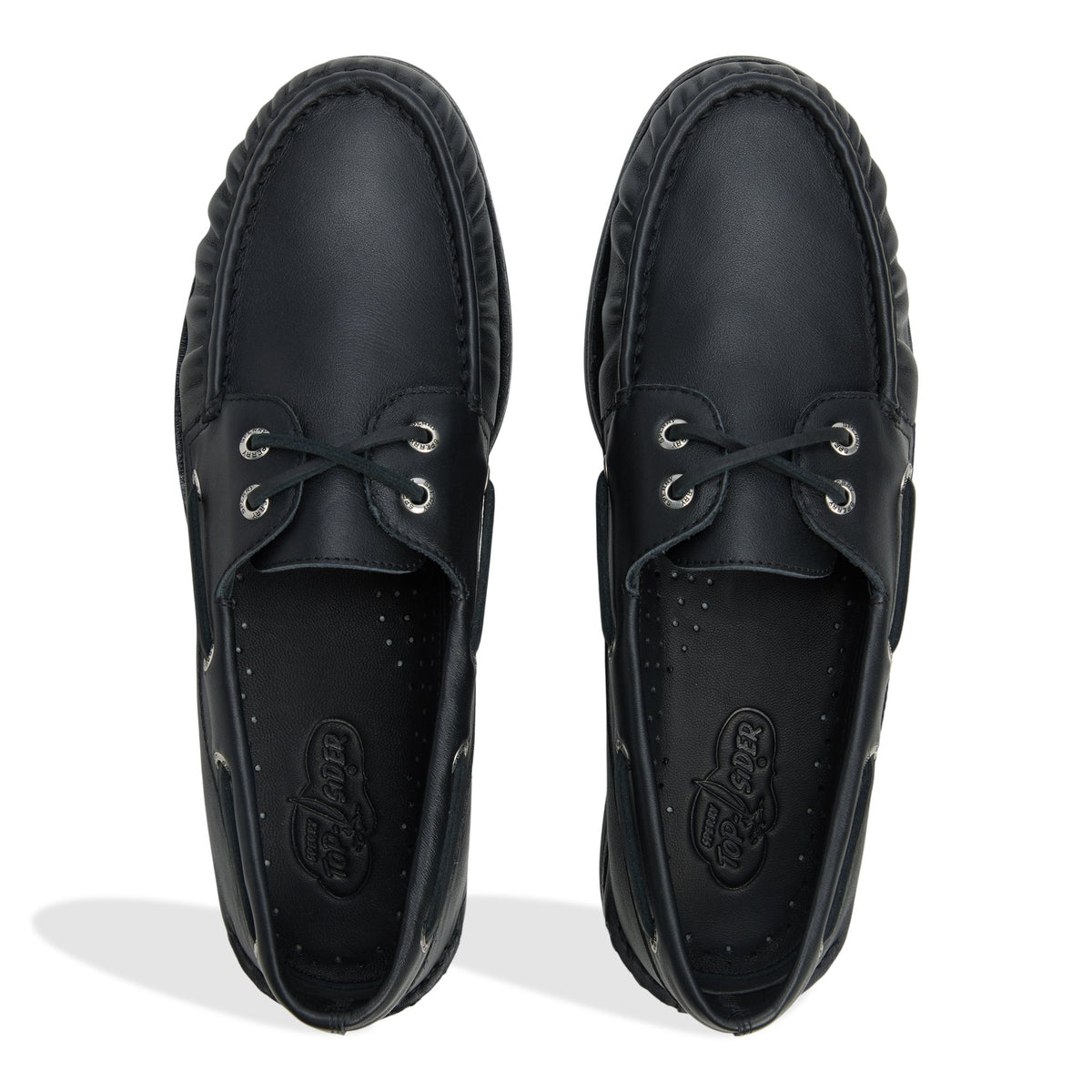 Top-down view of the Black Authentic Original™ Cloud Boat Shoe Boat Shoe