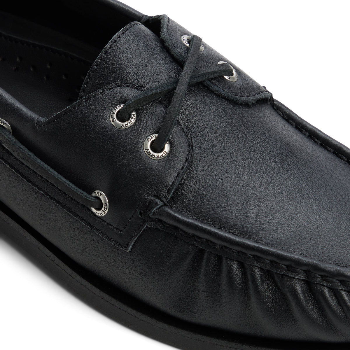 View of Black Authentic Original™ Cloud Boat Shoe Boat Shoe's sole
