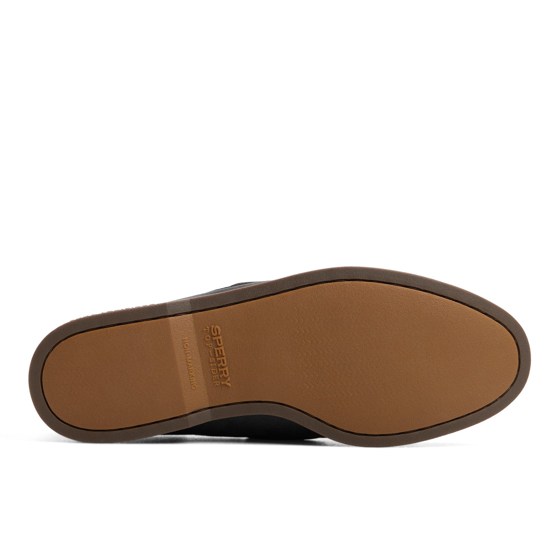 Close-up of the Black Authentic Original™ 2-Eye Cross Lace Boat Shoe Boat Shoe