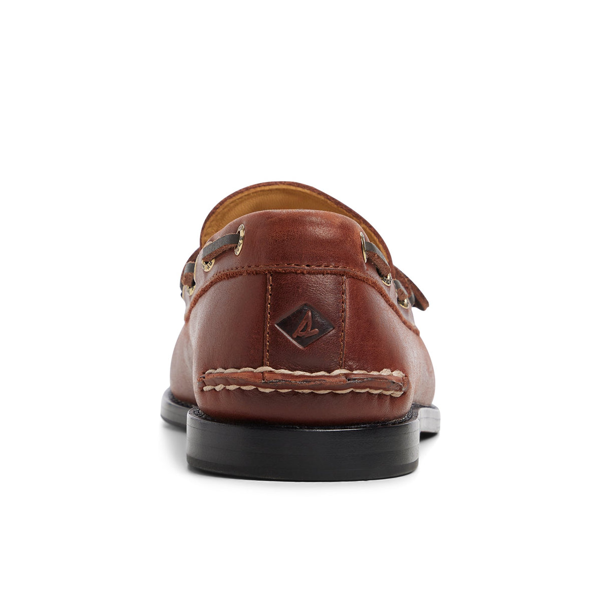 Three-quarter angle of Dark red Prescott Gold Cup™ 1-Eye Boat Shoe Boat Shoe's front side