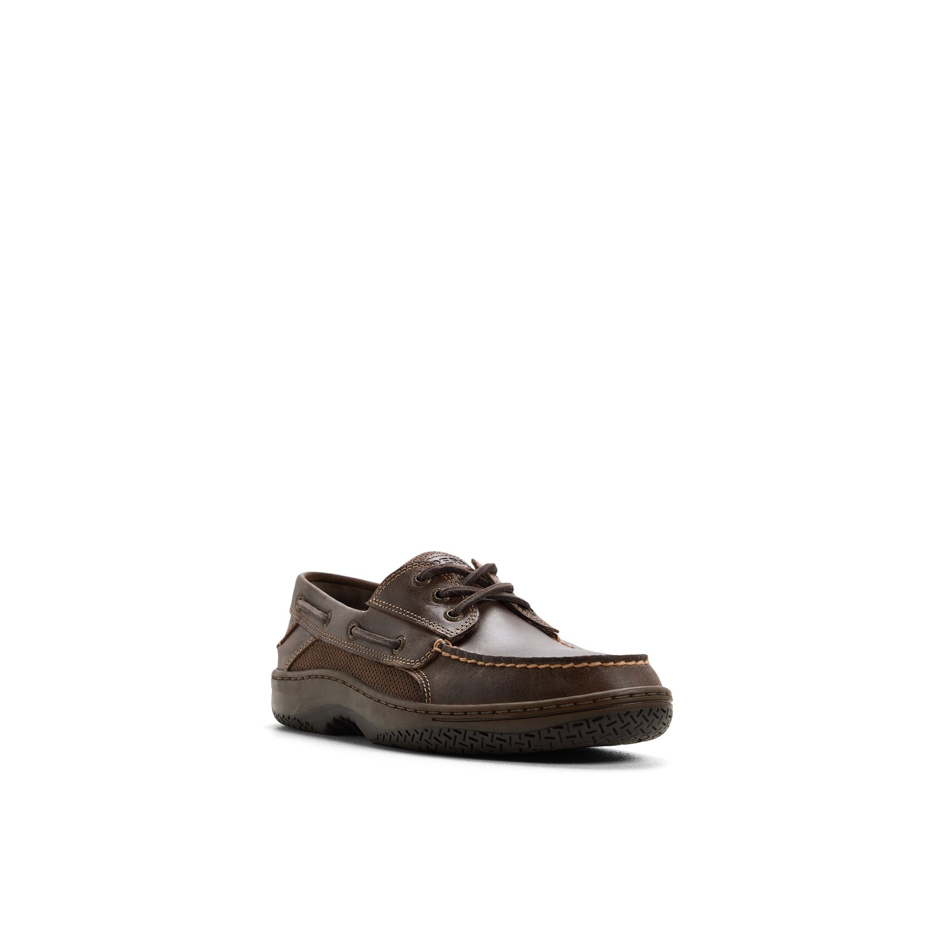 Side view of Dark brown Billfish™ 3-Eye Boat Shoe Boat Shoes