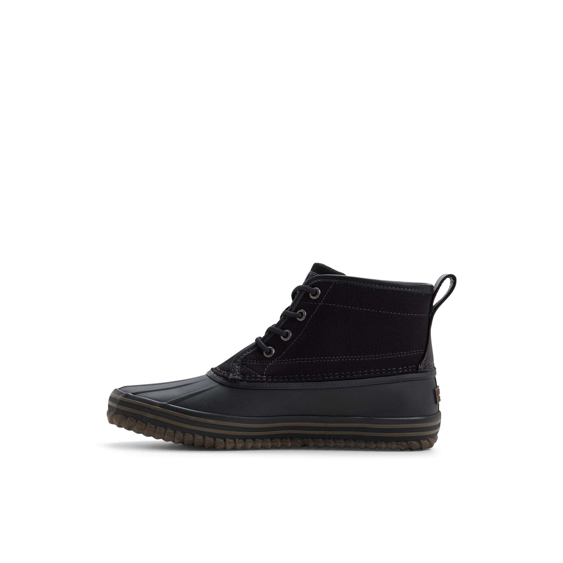 Three-quarter angle of Black Smythe chuka_mm Chukka Boots's back side