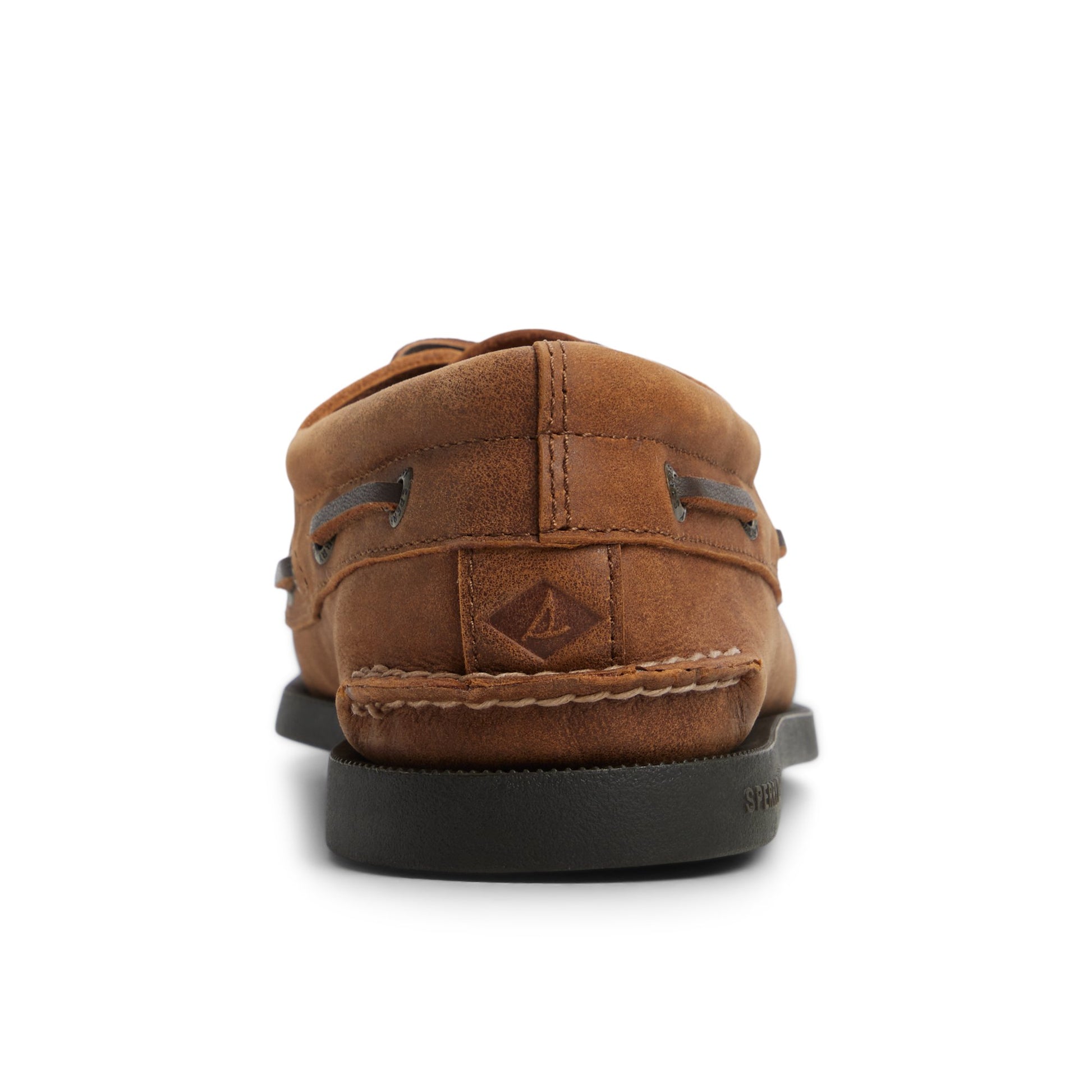Three-quarter angle of Tan Authentic Original™ 3-Eye Boat Shoe Boat Shoe's front side