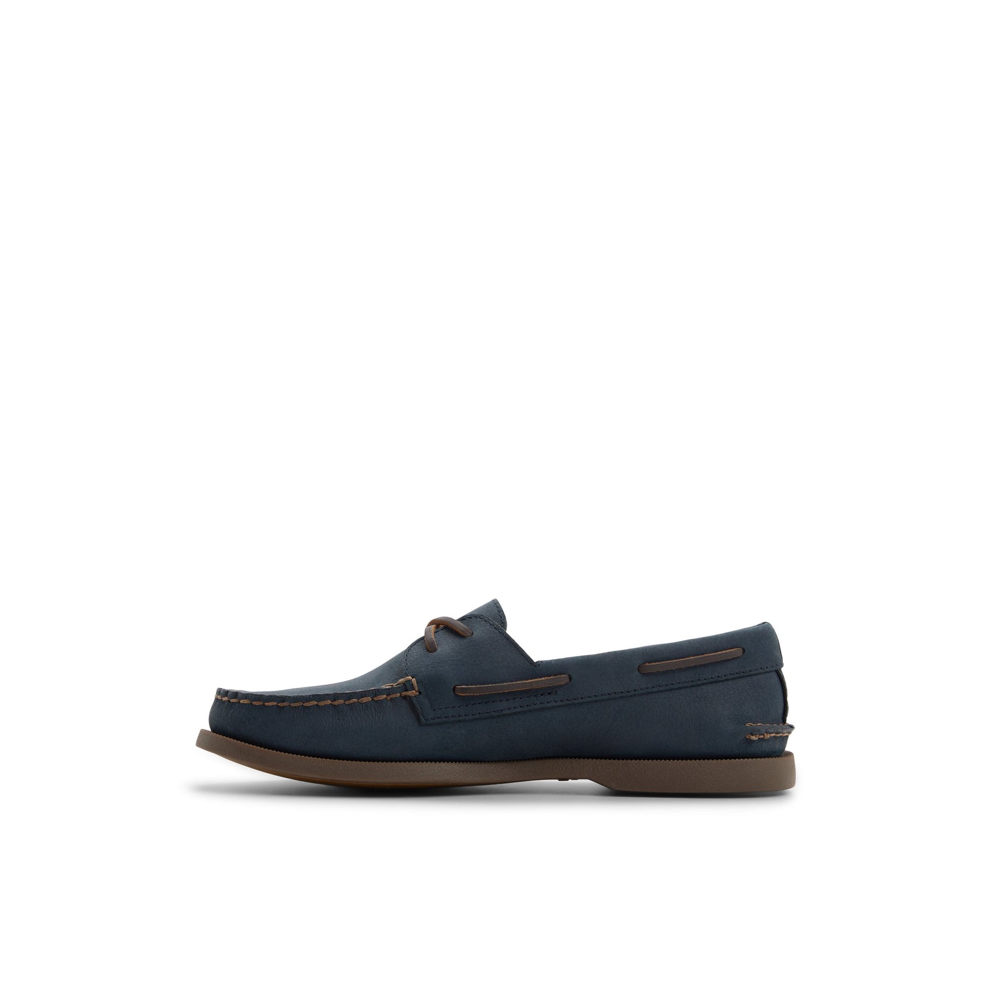 Three-quarter angle of Navy Authentic Original™ 2-Eye Cross Lace Boat Shoe Boat Shoe's back side