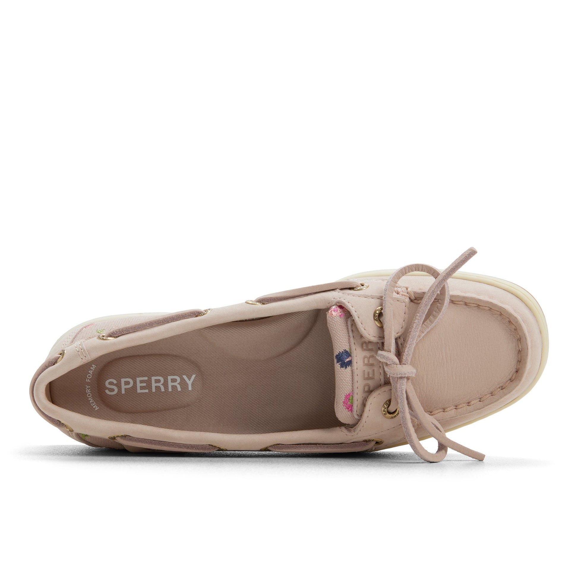 Vue de dessus de la Rose Angelfish 1 Eye Boat Shoe Boat Shoes