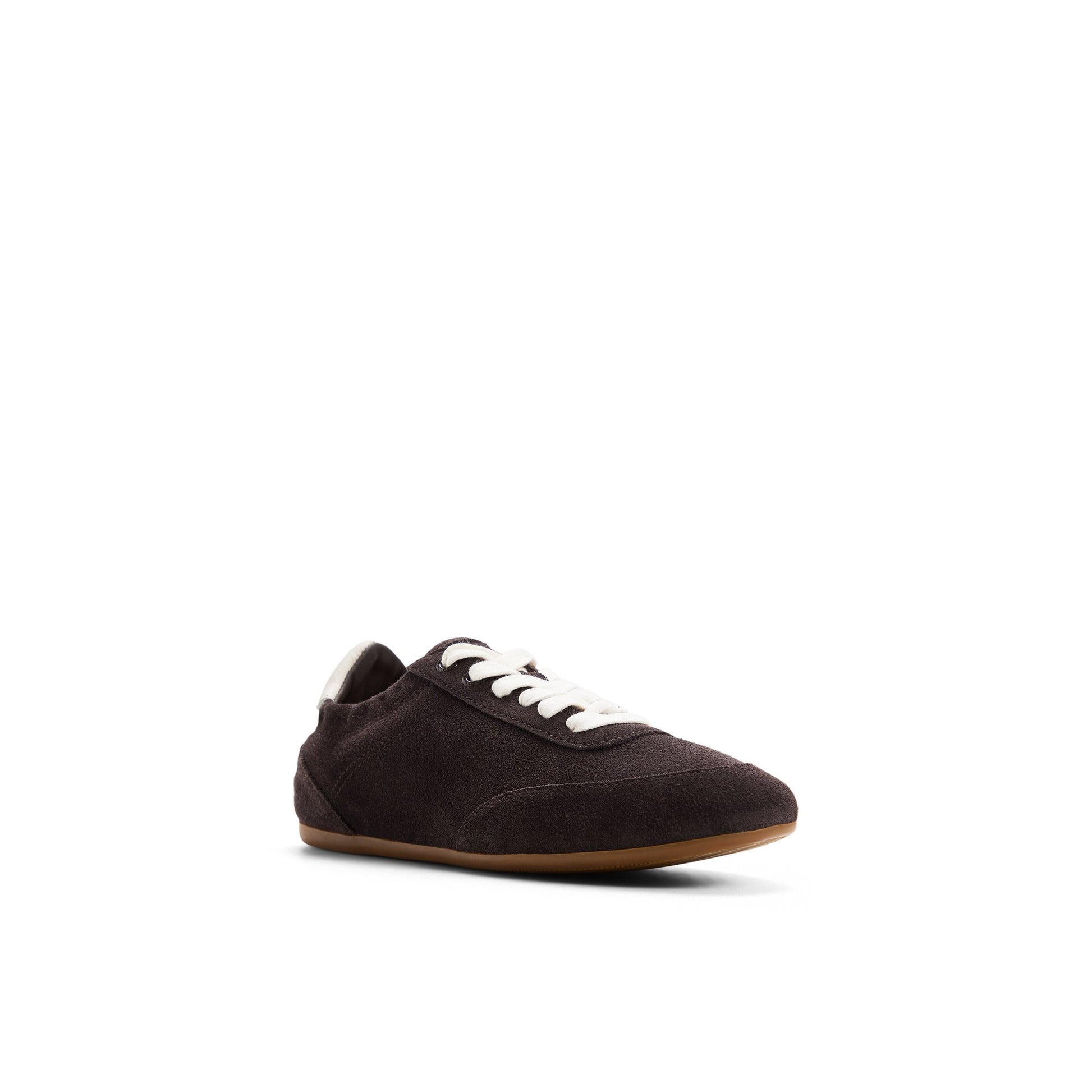 Side view of Dark brown Slim Jogger Sneaker Low Top Sneakers