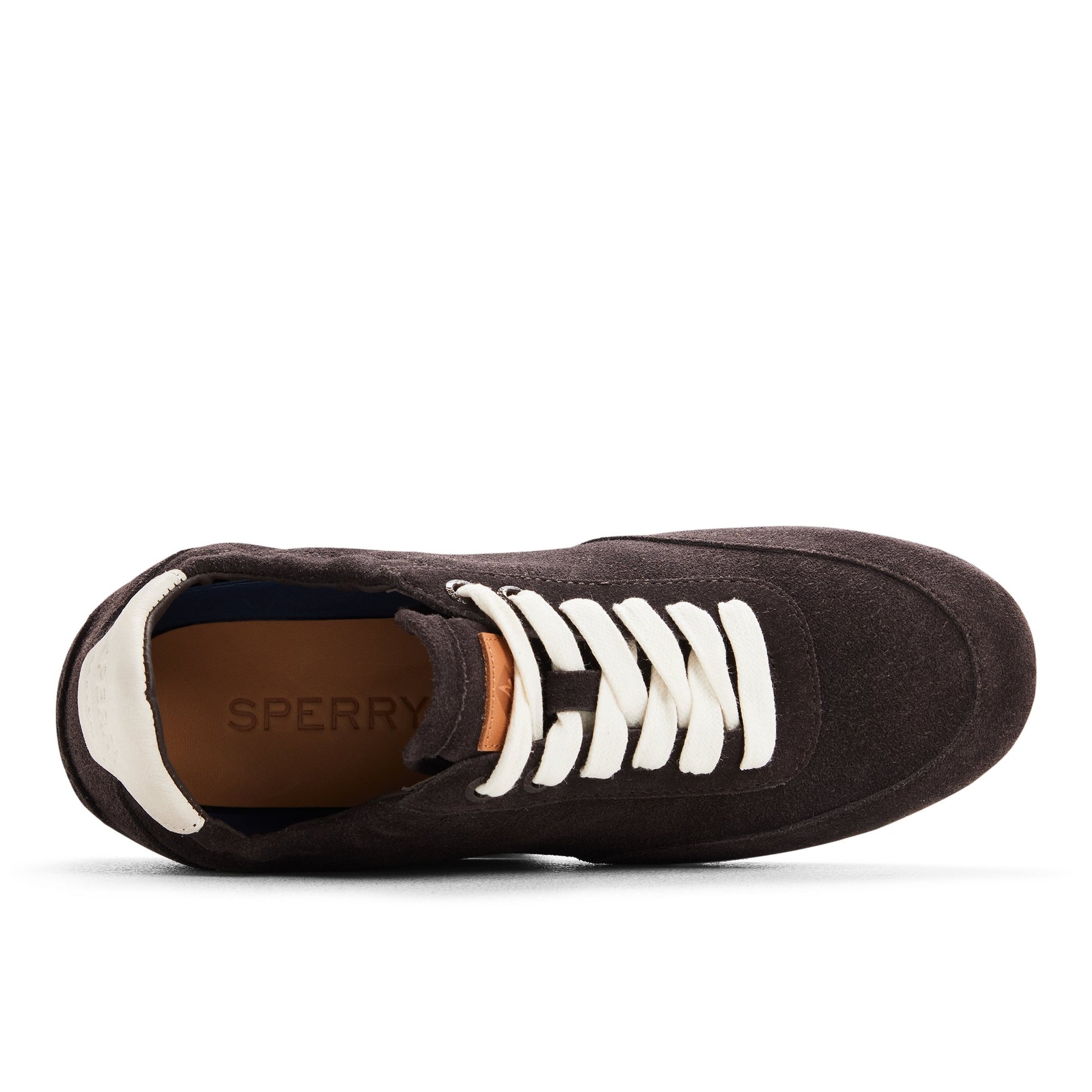 Top-down view of the Dark brown Slim Jogger Sneaker Low Top Sneakers