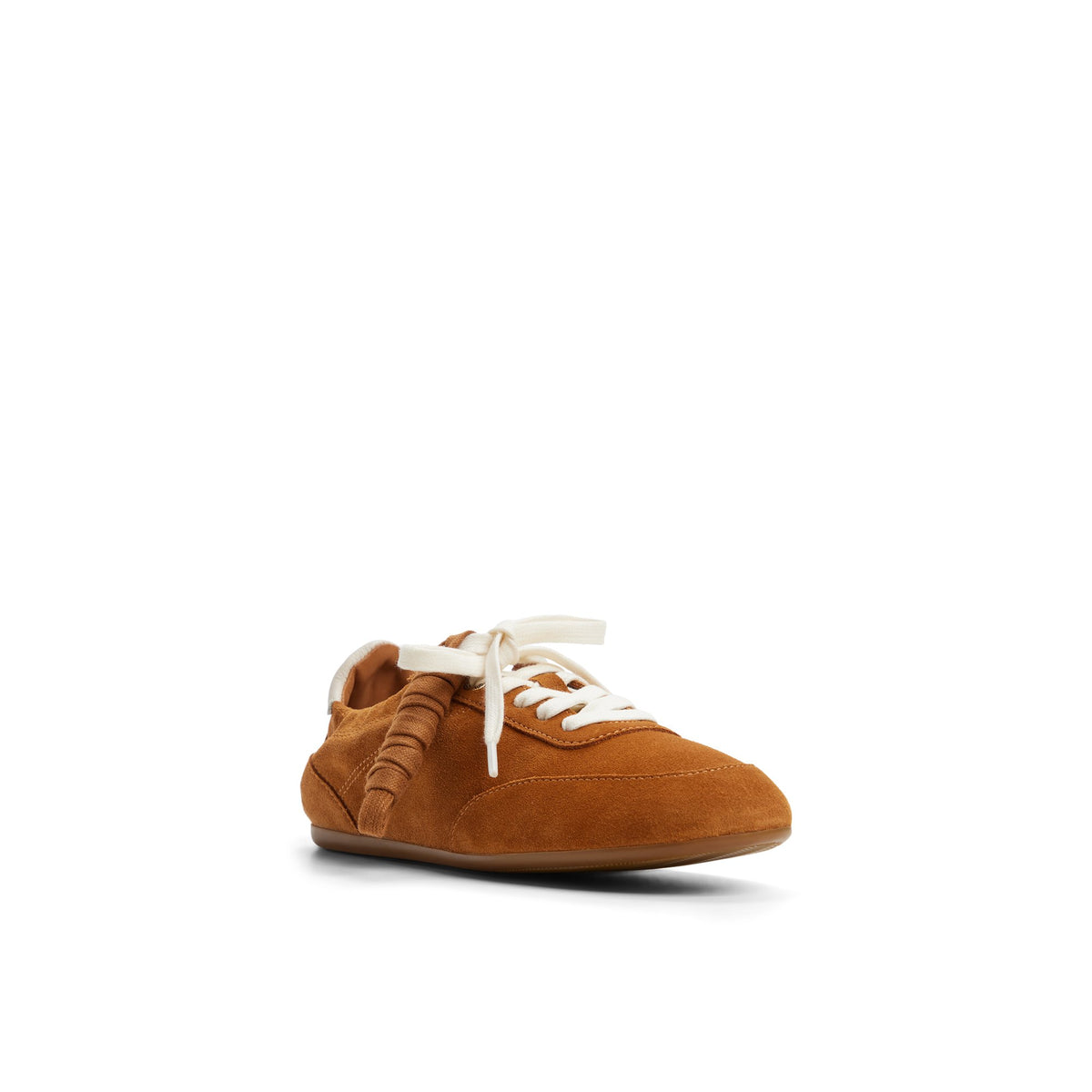 Side view of Medium brown Slim Jogger Sneaker Low Top Sneakers
