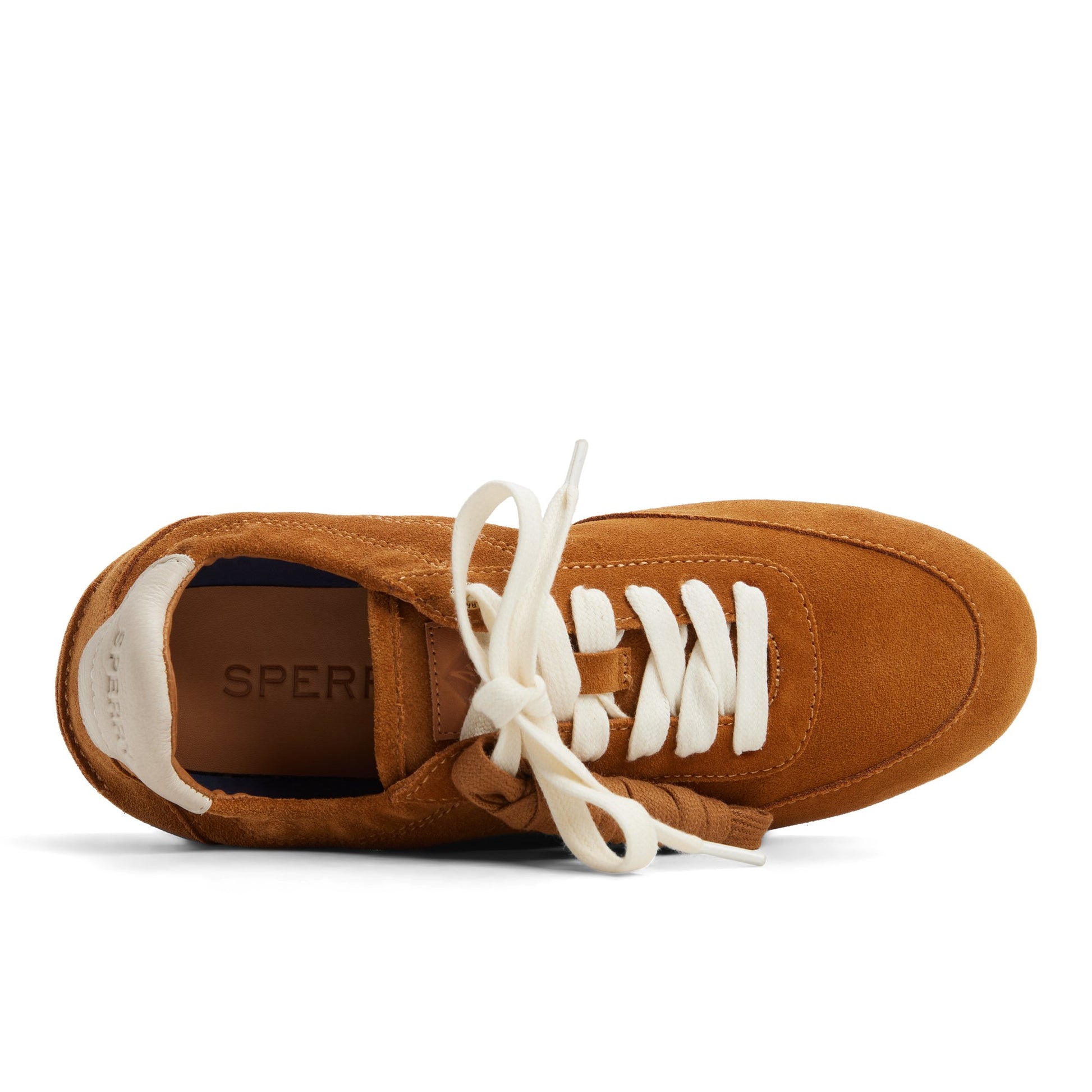 Top-down view of the Medium brown Slim Jogger Sneaker Low Top Sneakers