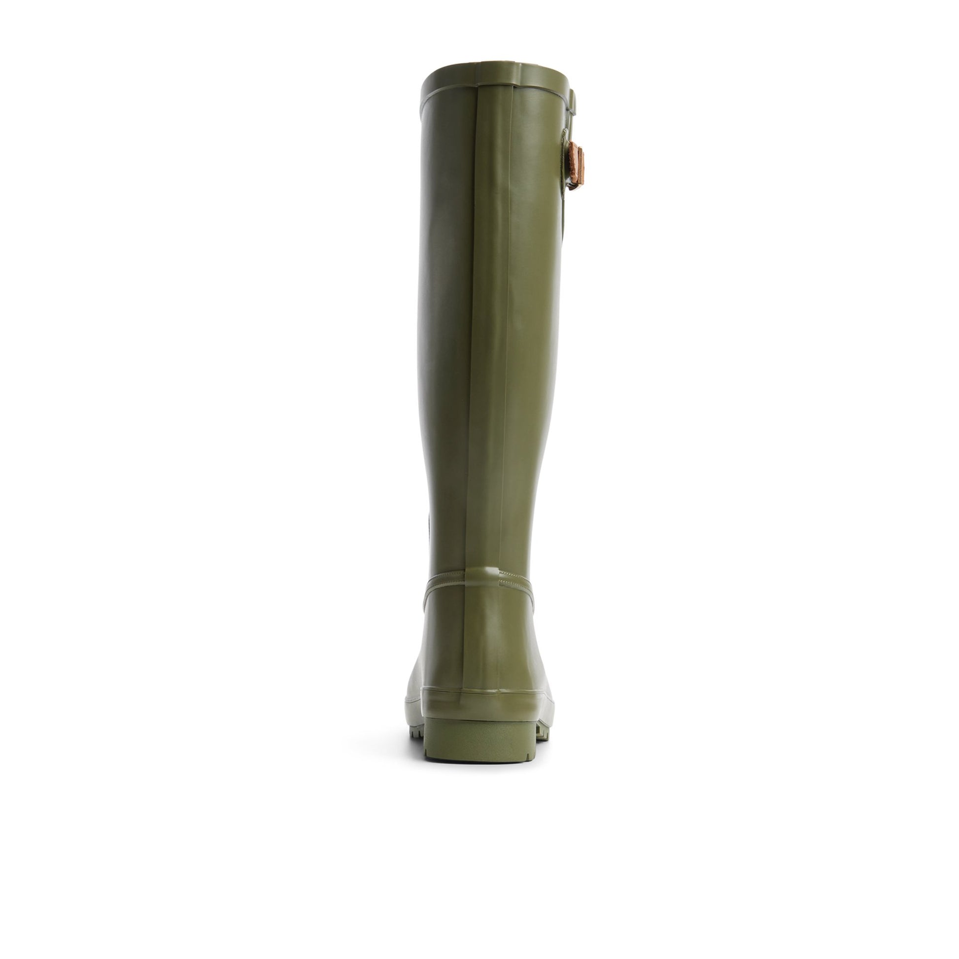 Three-quarter angle of Khaki Drizzle Knee High Rain Boot Rain Boots's front side