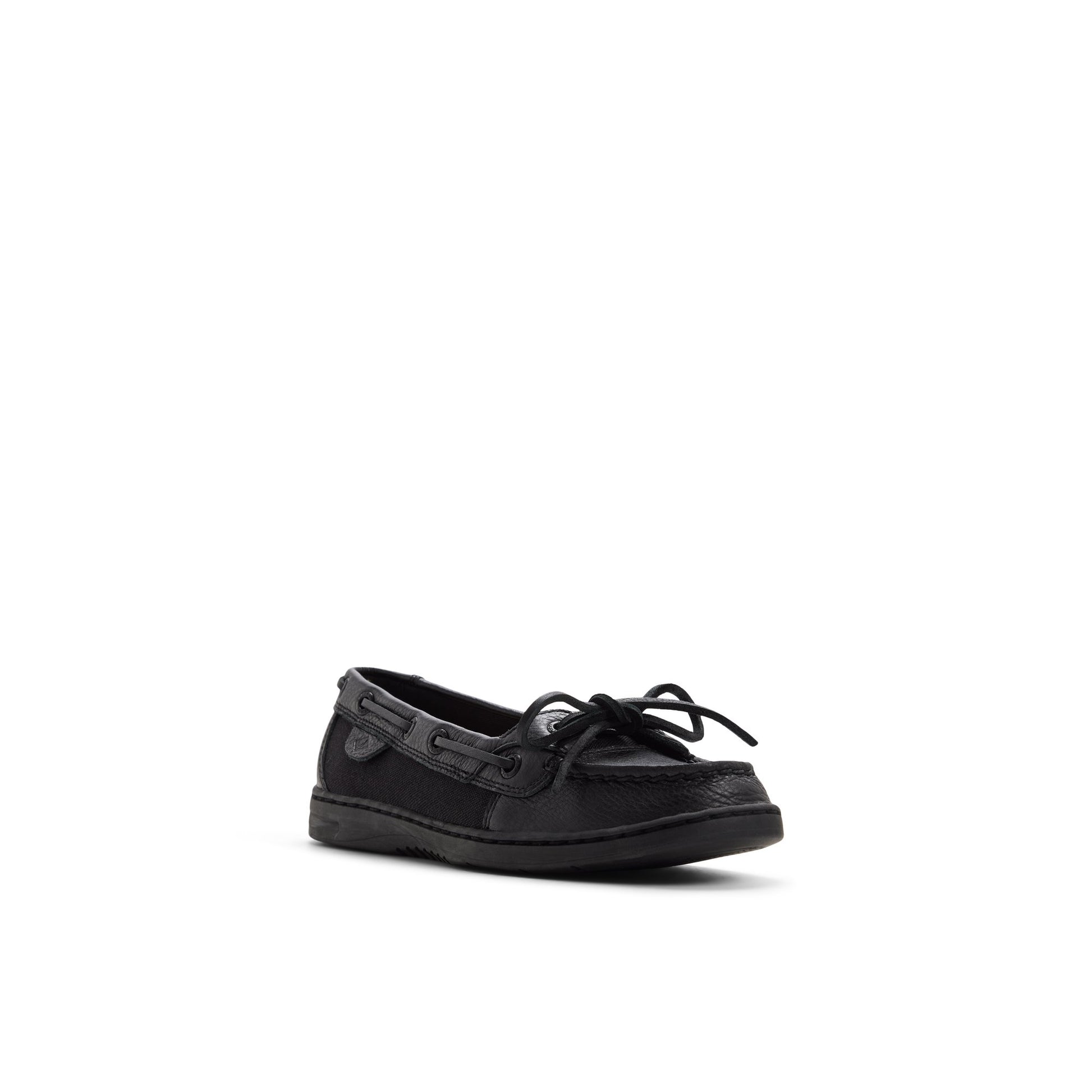 Vue latérale de Noir/noir Angelfish 1 Eye Boat Shoe Boat Shoes