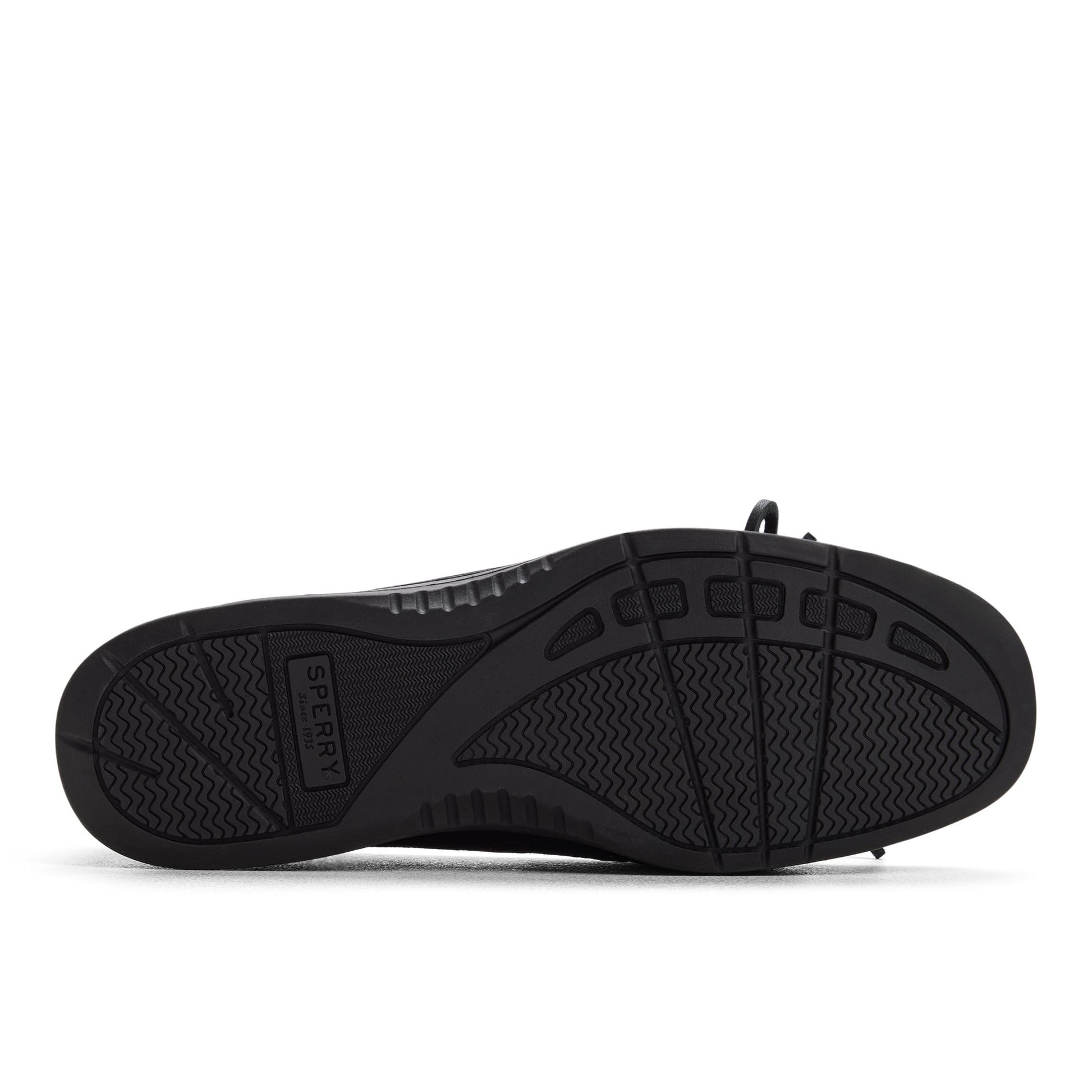 Gros plan de la Noir/noir Angelfish 1 Eye Boat Shoe Boat Shoes