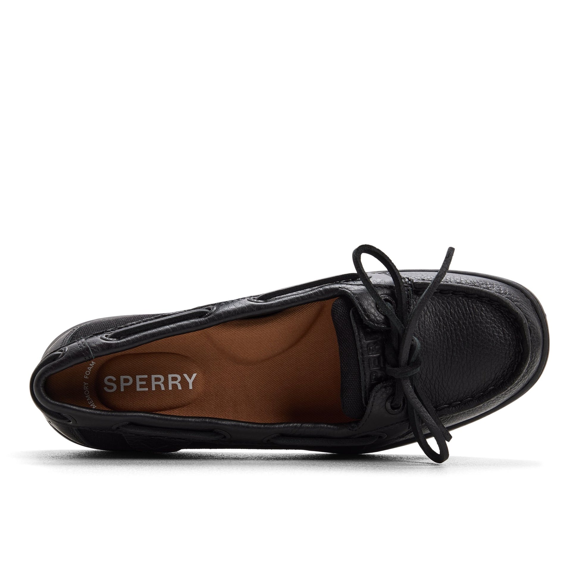 Vue de dessus de la Noir/noir Angelfish 1 Eye Boat Shoe Boat Shoes