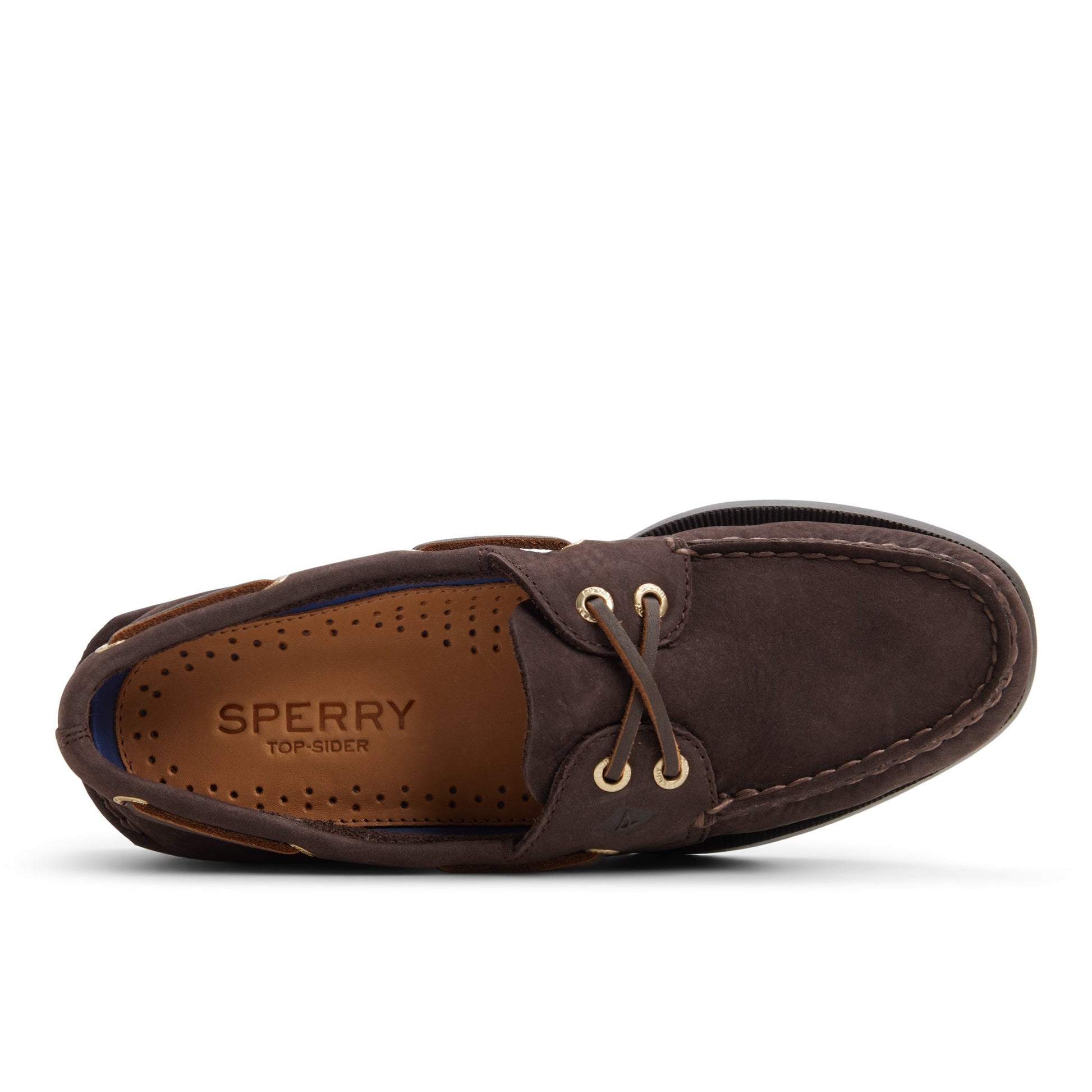 Top-down view of the Other brown Authentic Original™ 2 Eye Boat Shoe Boat Shoes