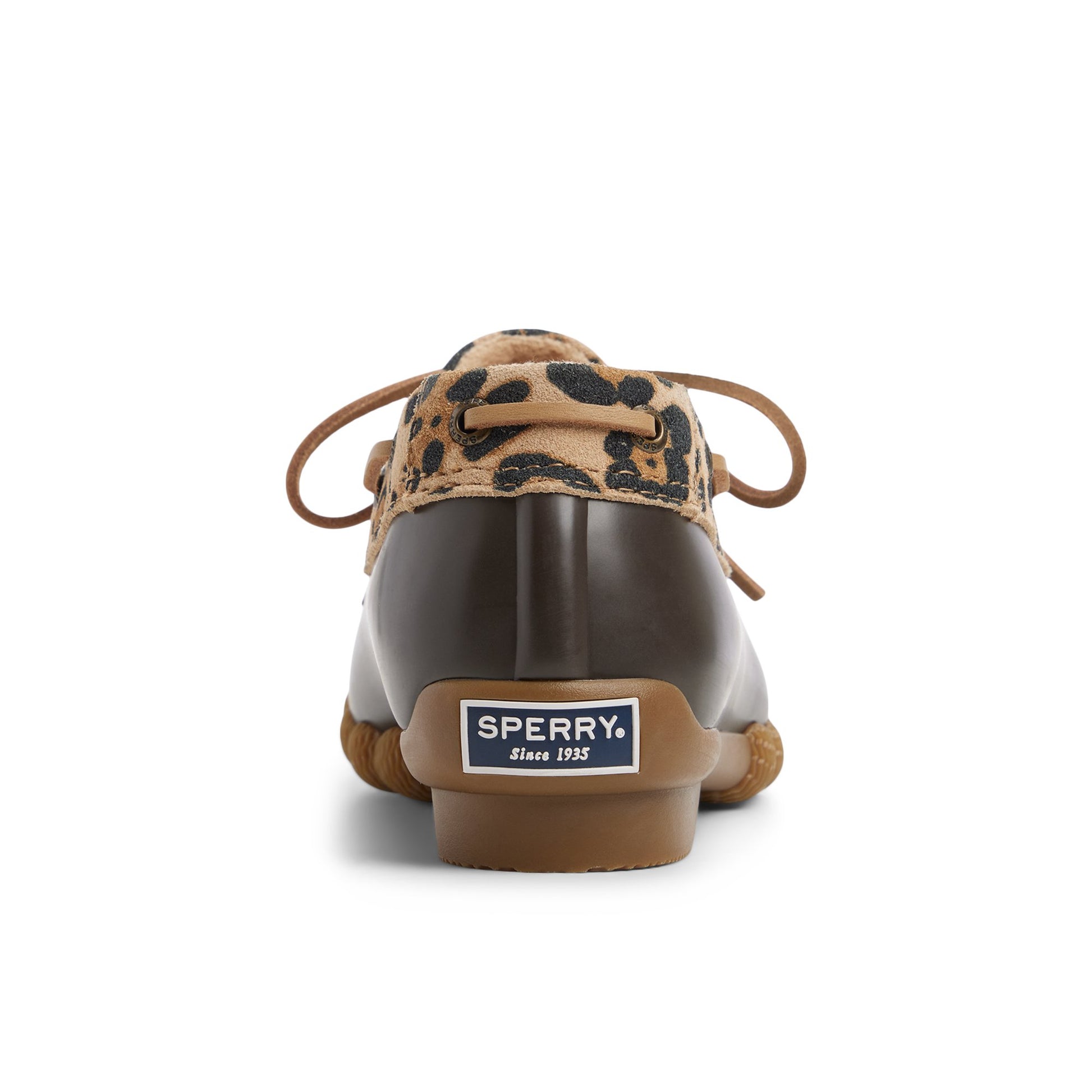 Three-quarter angle of Brown primary - multi Saltwater™ 1 Eye Duck Shoe Duck Boots's front side
