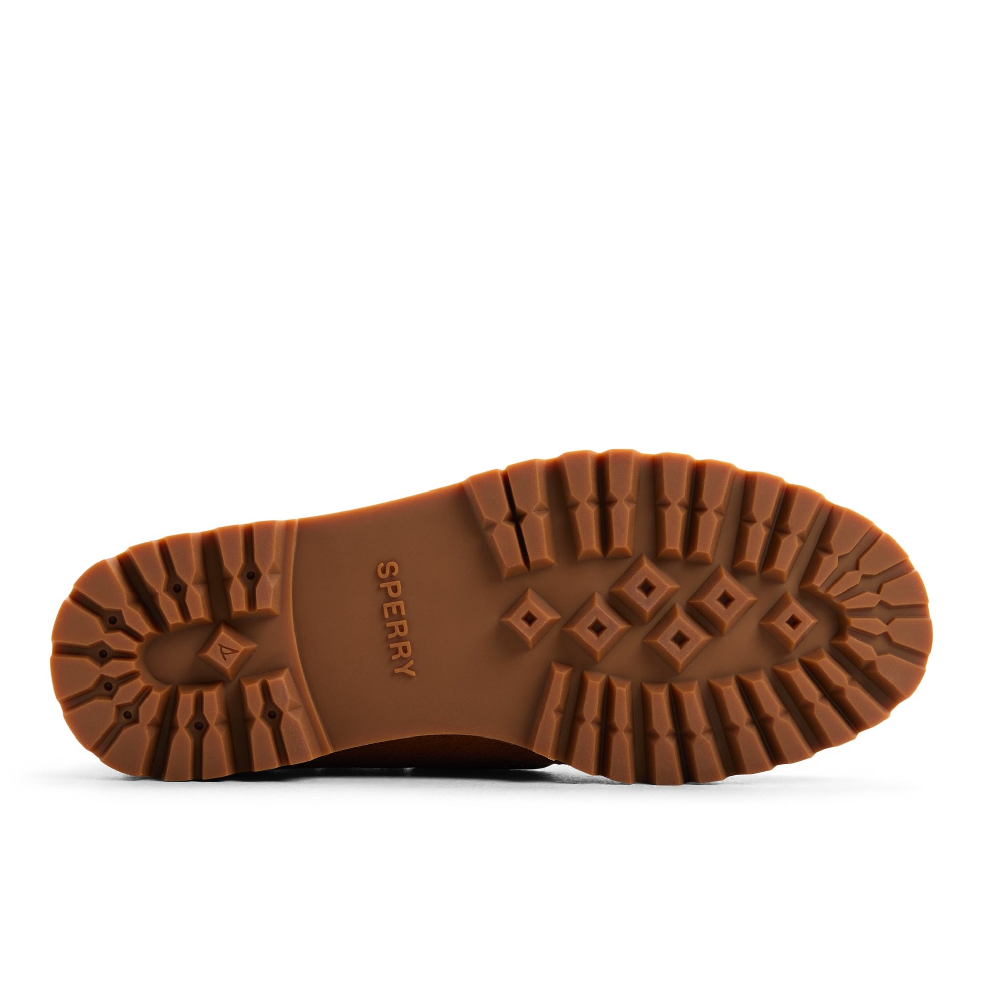 Close-up of the Tan Authentic Original™ 2 Eye Low Lug Boat Shoe