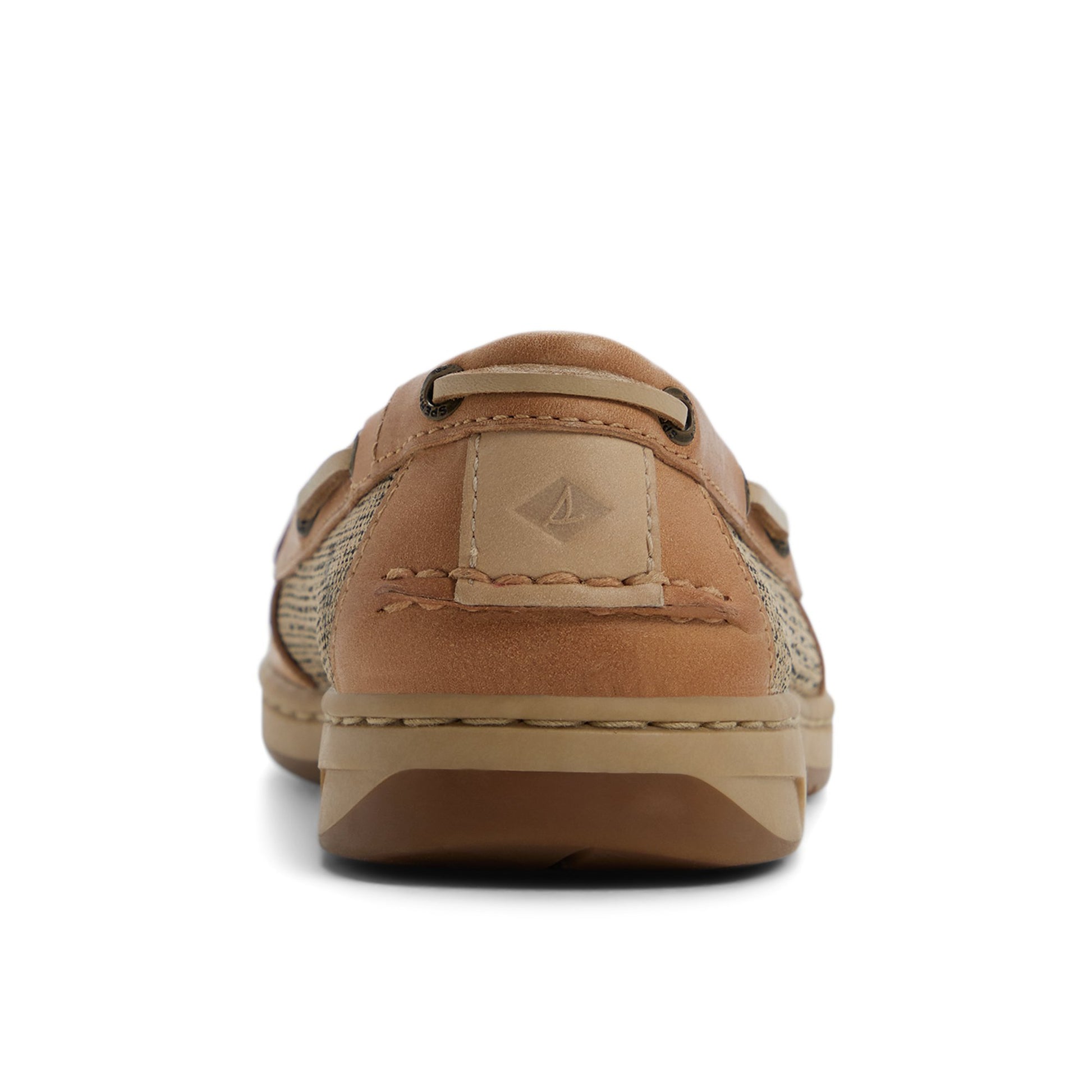 Three-quarter angle of Linen multi Minnow Fish Loafer Boat Shoe Loafer's front side