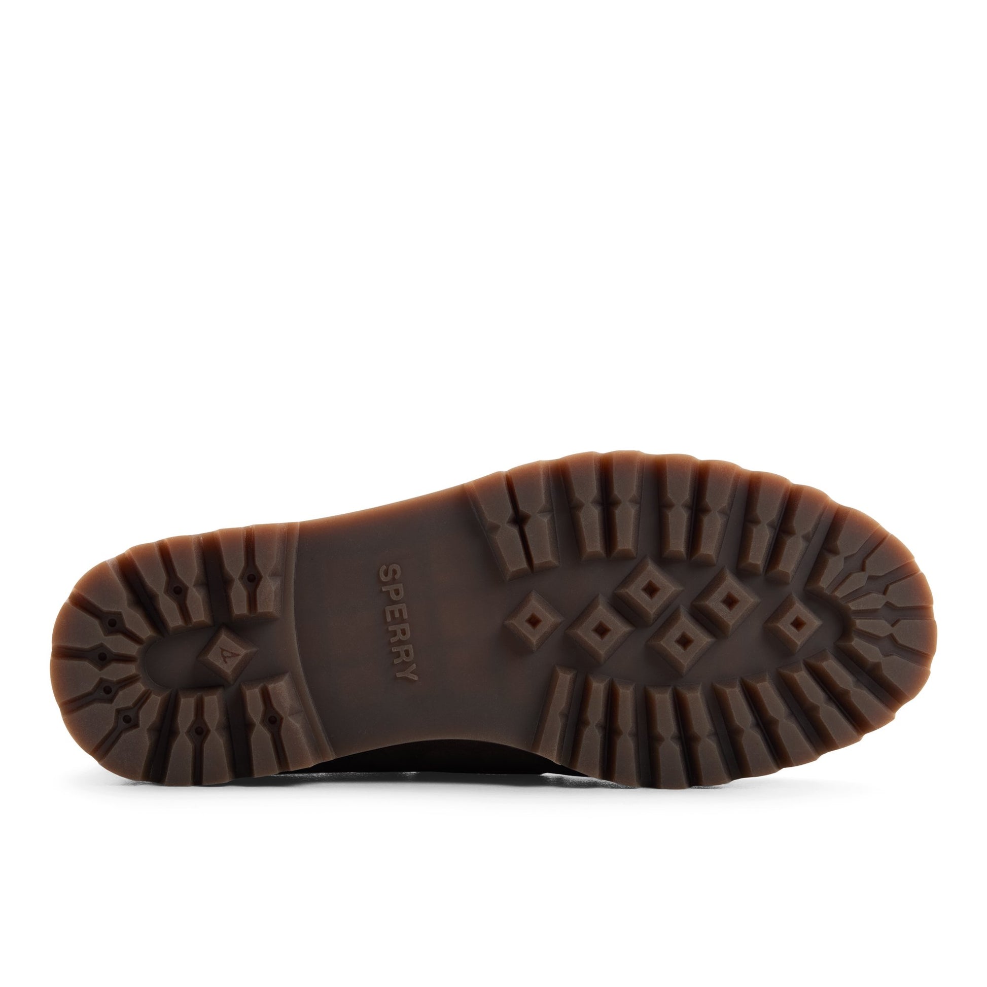 Gros plan de la Brun foncé Authentic Original™ 2 Eye Low Lug Boat Shoe