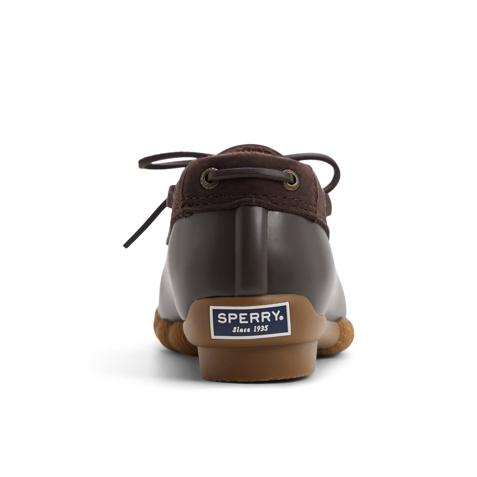 Three-quarter angle of Dark brown Saltwater™ 1 Eye Duck Shoe Duck Boots's front side
