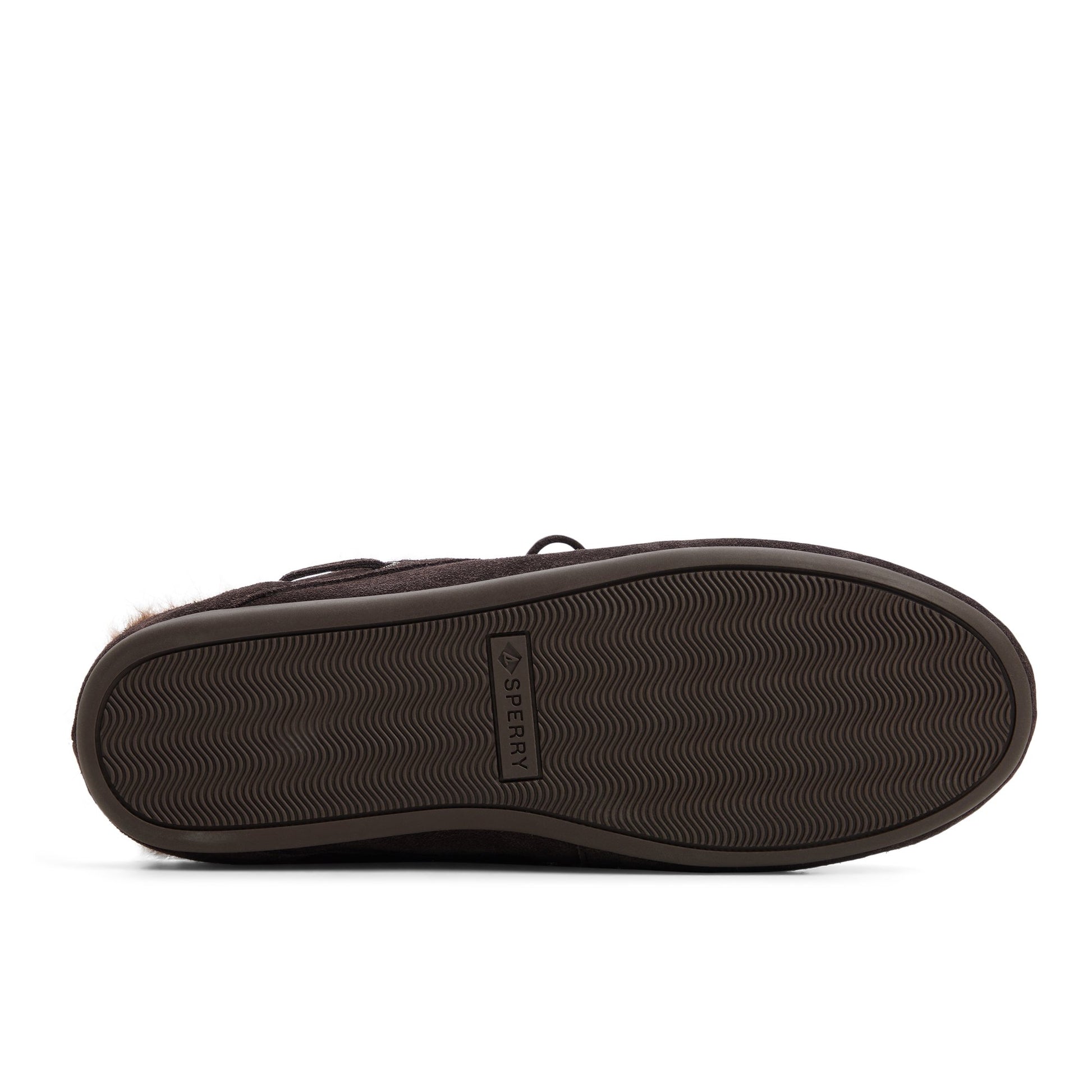 Close-up of the Dark brown Slim Boat Mule Boat Shoe