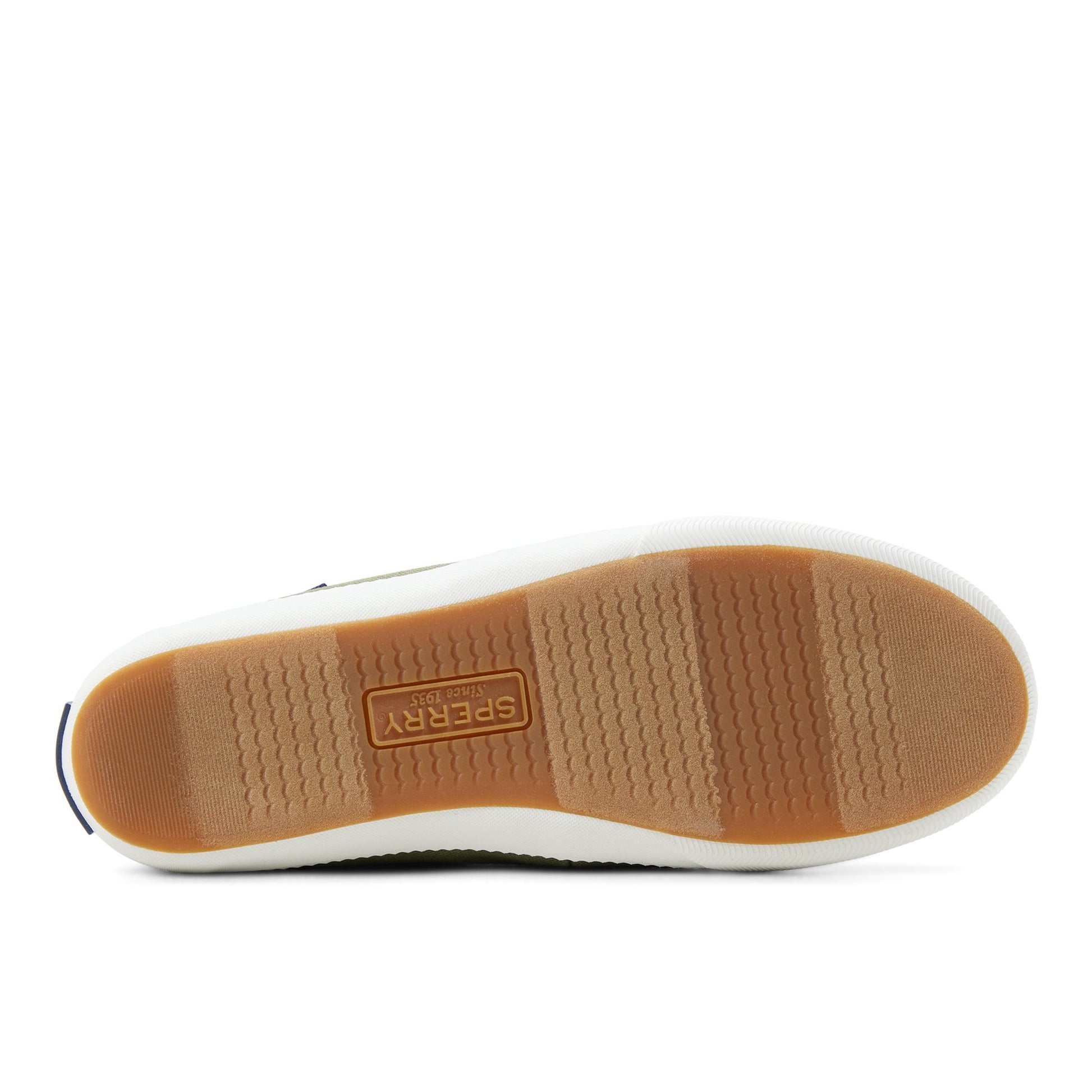Close-up of the Khaki Lounge Away Sneaker Slip Ons