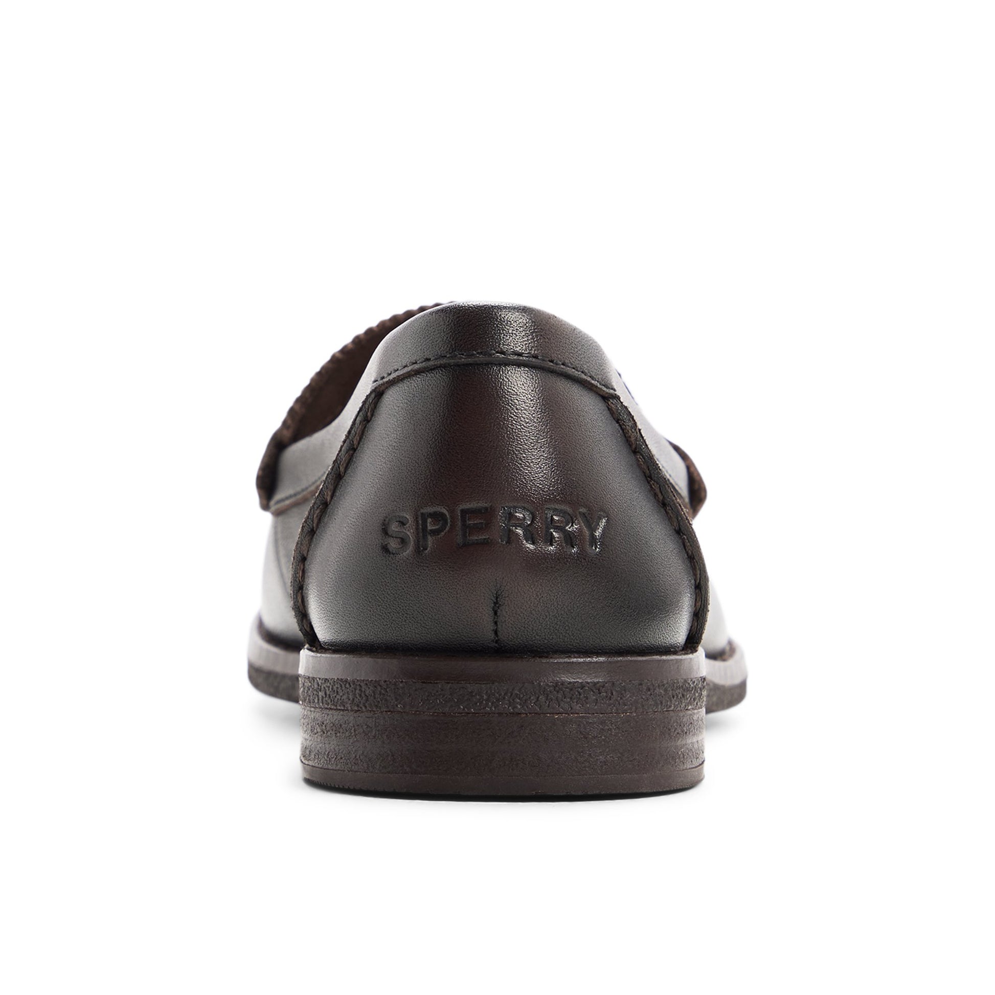 Three-quarter angle of Black combo Seaport Penny Loafer Penny Loafer's front side