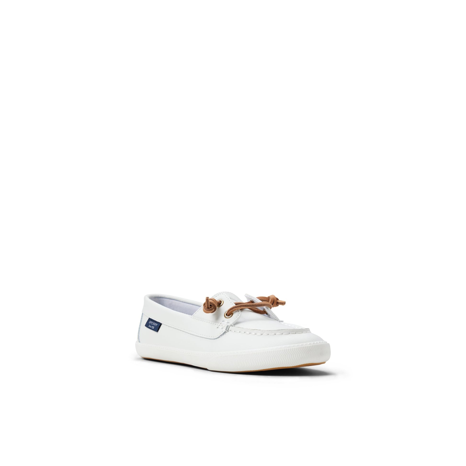 Side view of White Lounge Away Sneaker Slip Ons