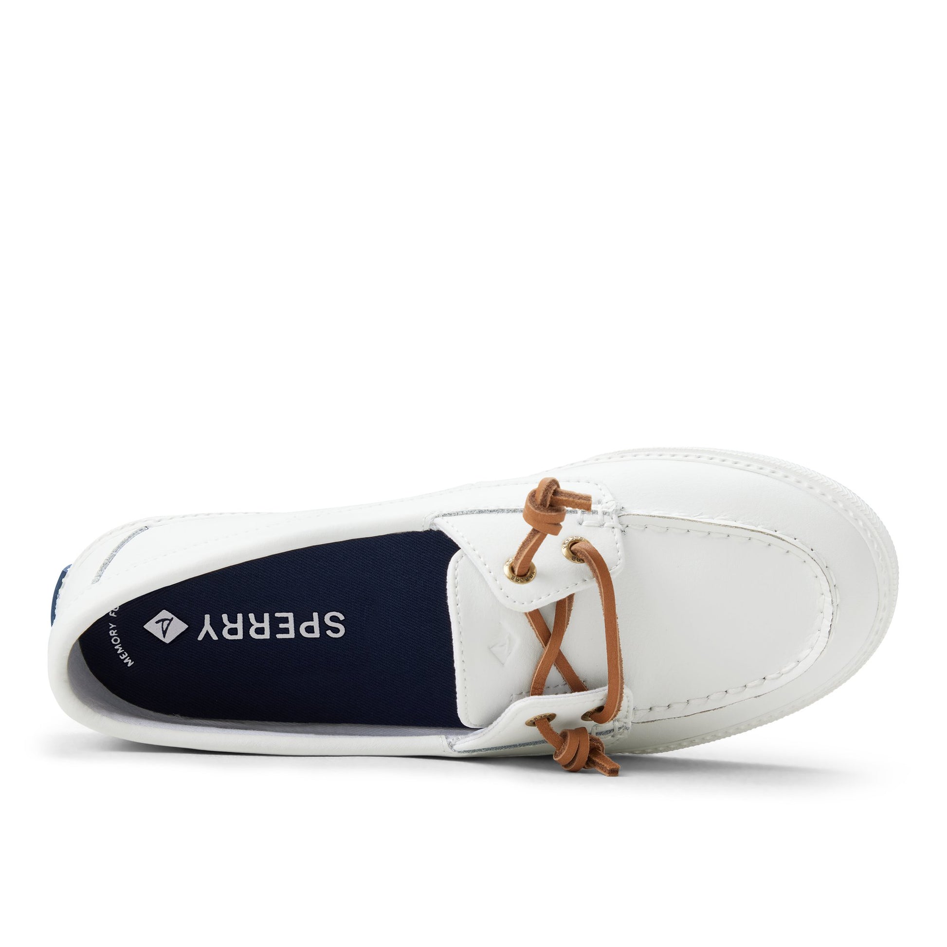 Top-down view of the White Lounge Away Sneaker Slip Ons