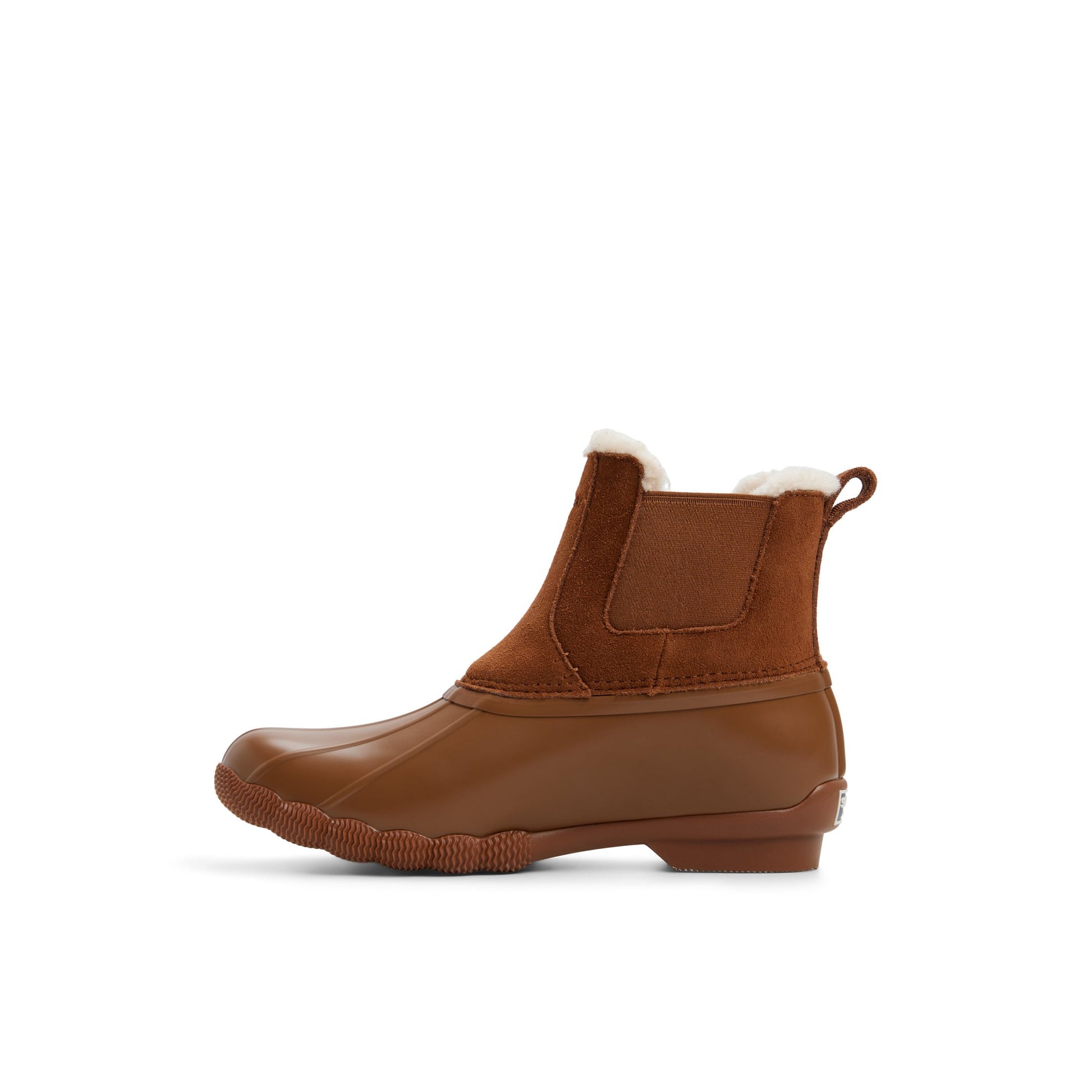 Three-quarter angle of Tan Saltwater™ Duck Chelsea Boot Duck Boots's back side