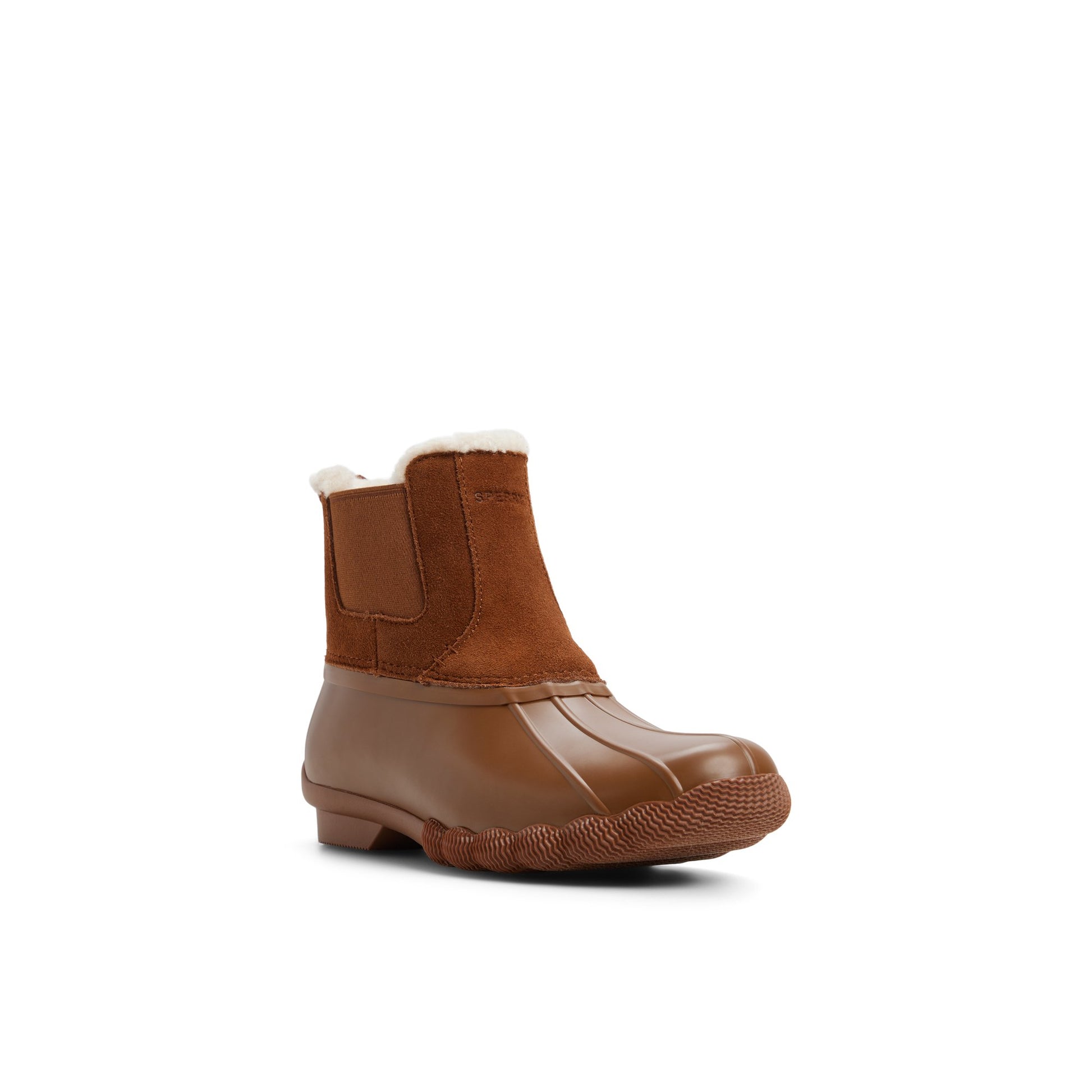 Side view of Tan Saltwater™ Duck Chelsea Boot Duck Boots
