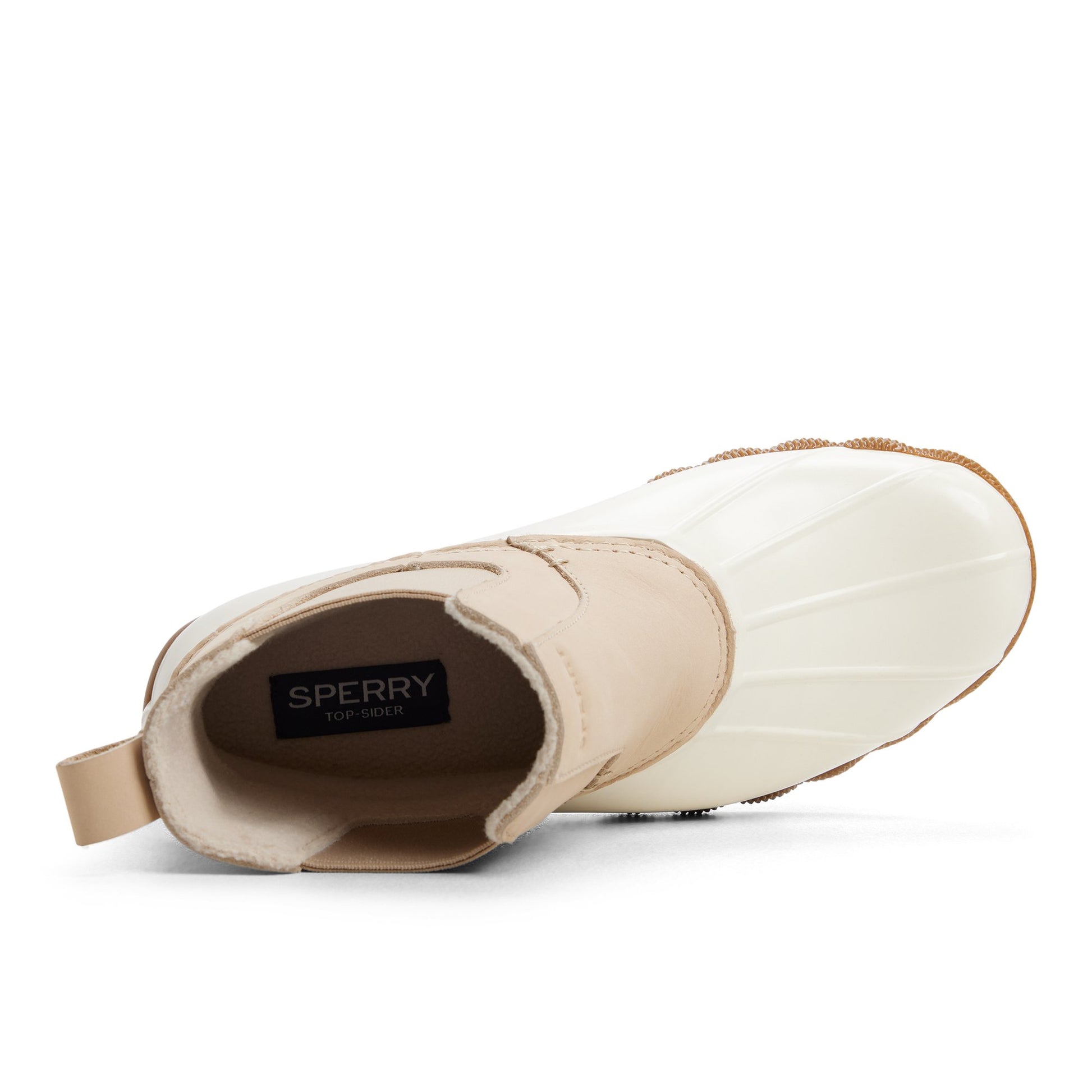Top-down view of the Ivory Saltwater™ Duck Chelsea Boot Duck Boots