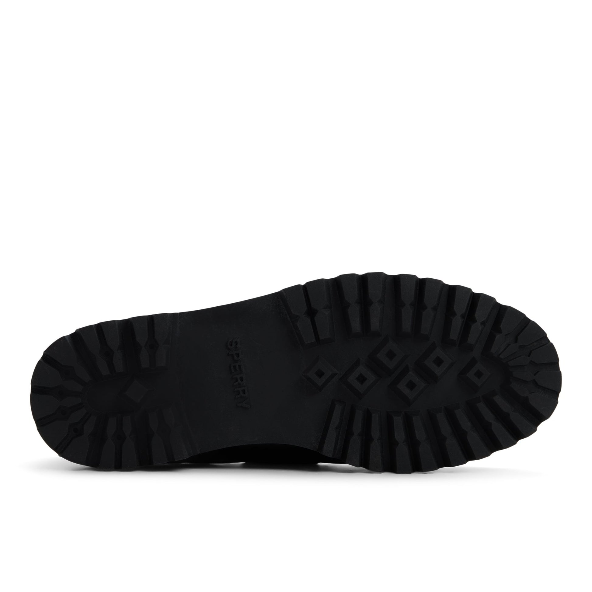 Close-up of the Black Authentic Original™ Kiltie Lug Loafer