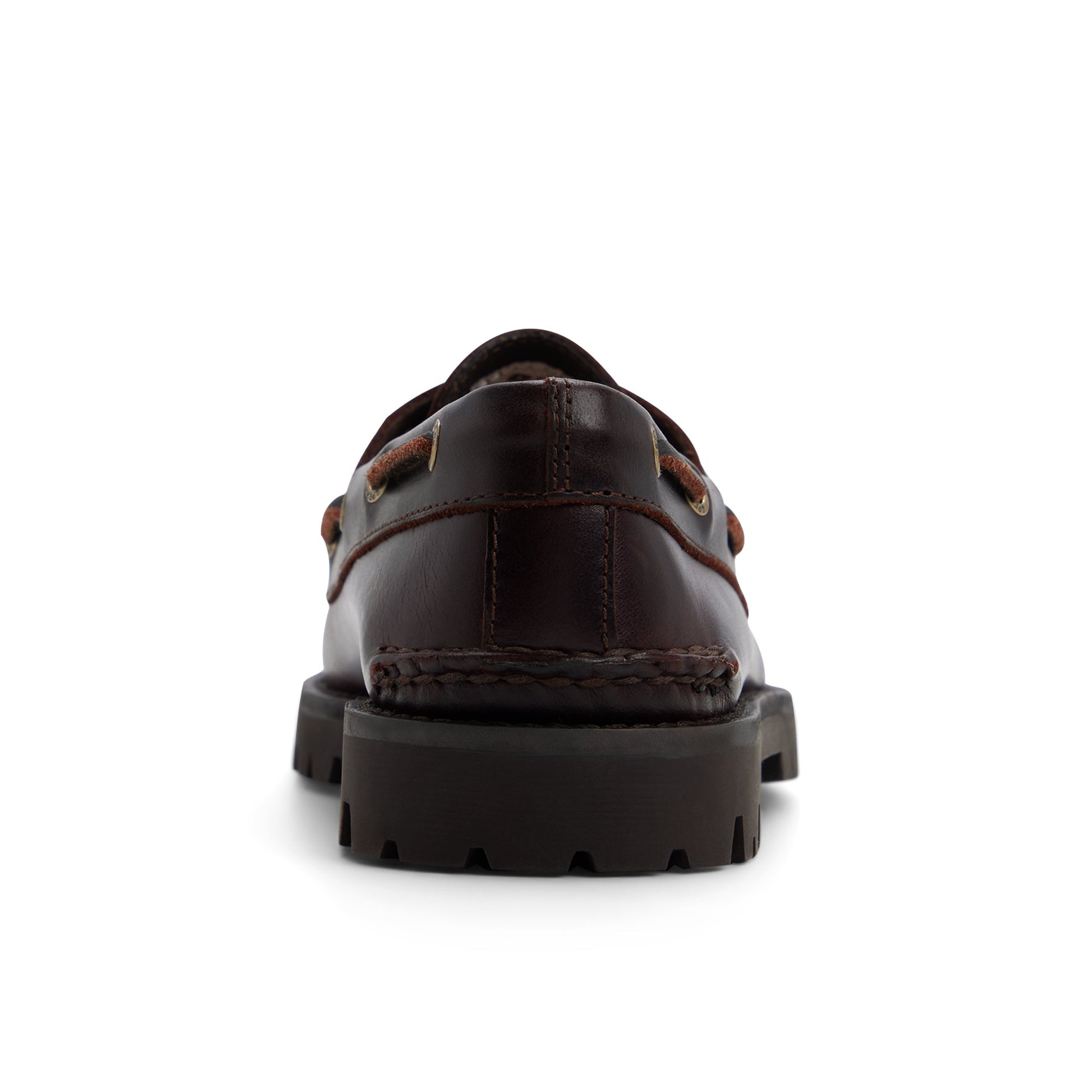 Three-quarter angle of Amaretto Authentic Original™ Kiltie Lug Loafer 's front side