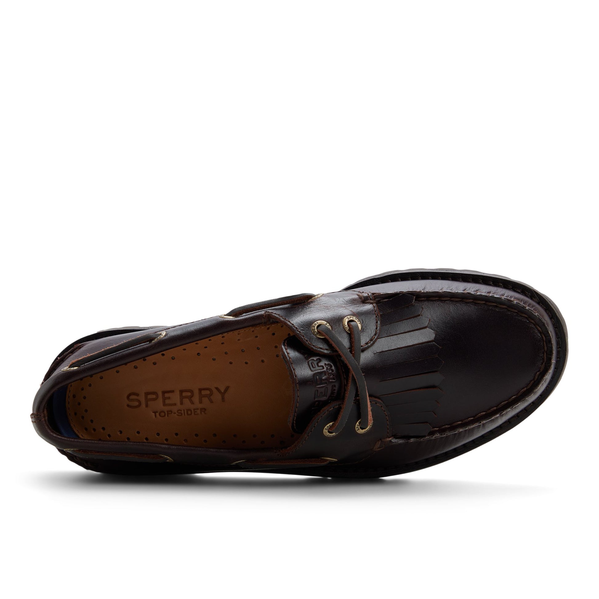 Top-down view of the Amaretto Authentic Original™ Kiltie Lug Loafer