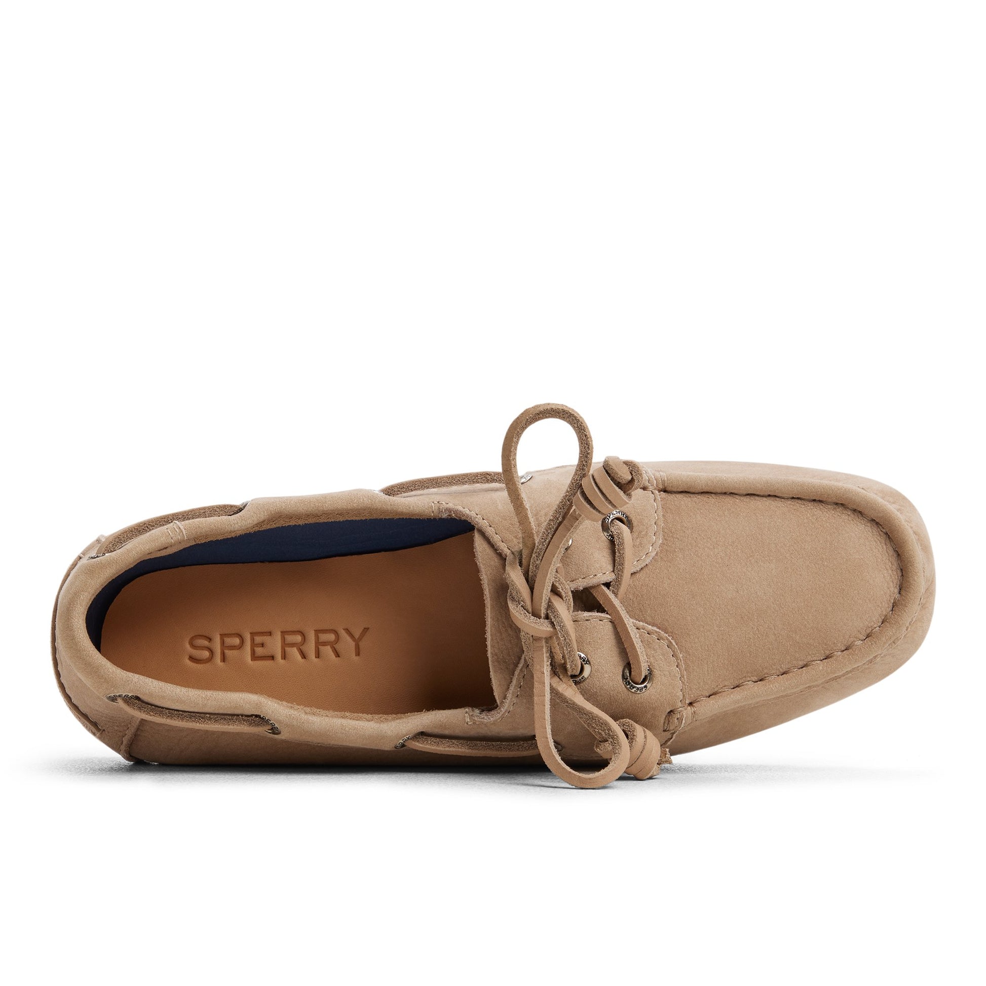 Top-down view of the Taupe Boat Shoe Driver Loafer Driver Shoes
