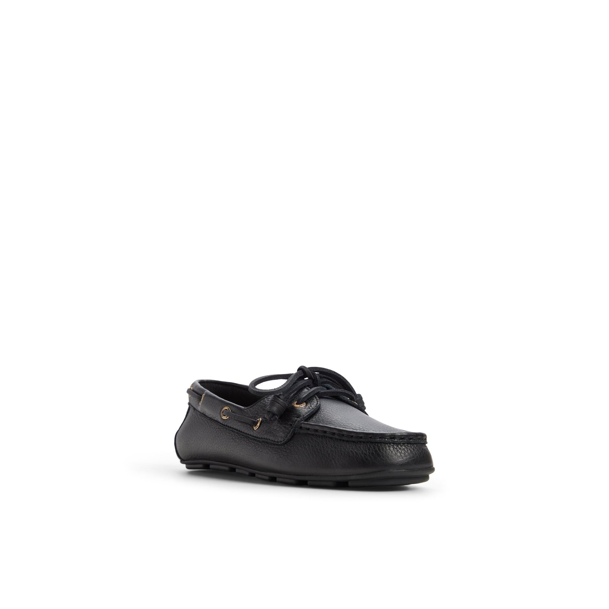 Side view of Black Boat Shoe Driver Loafer Driver Shoes