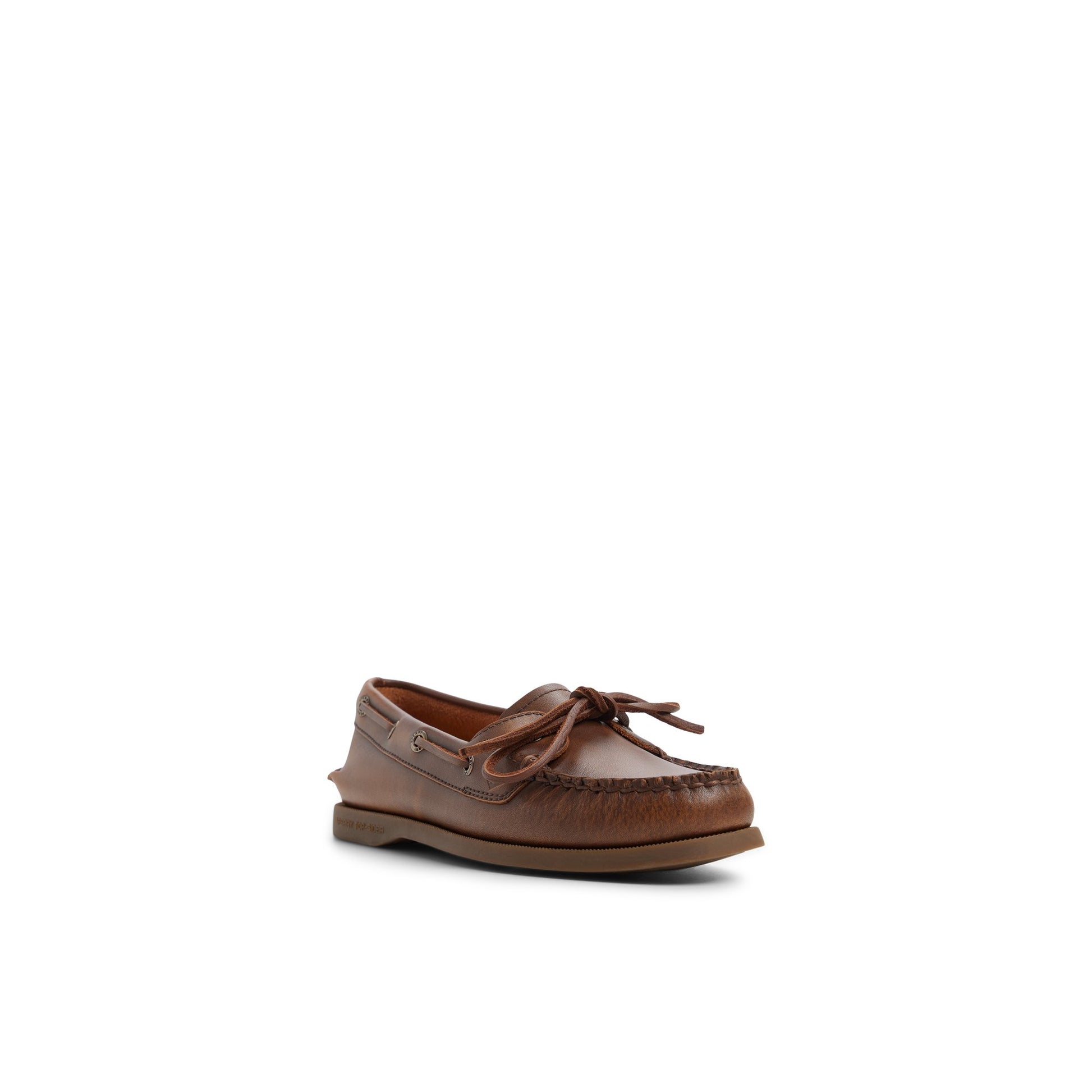 Side view of Brown Authentic Original™ 1 Eye Boat Shoe Boat Shoe