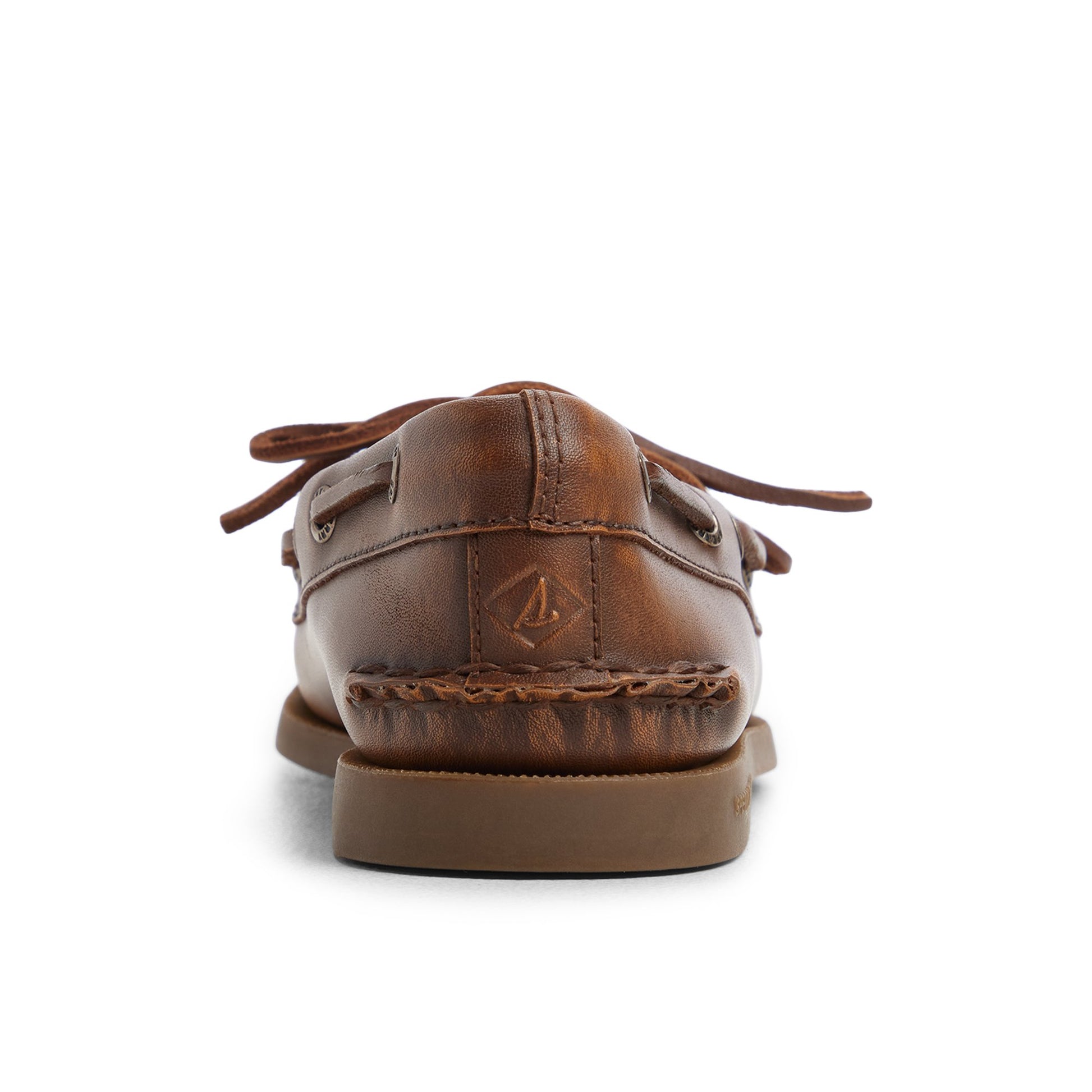 Three-quarter angle of Brown Authentic Original™ 1 Eye Boat Shoe Boat Shoe's front side