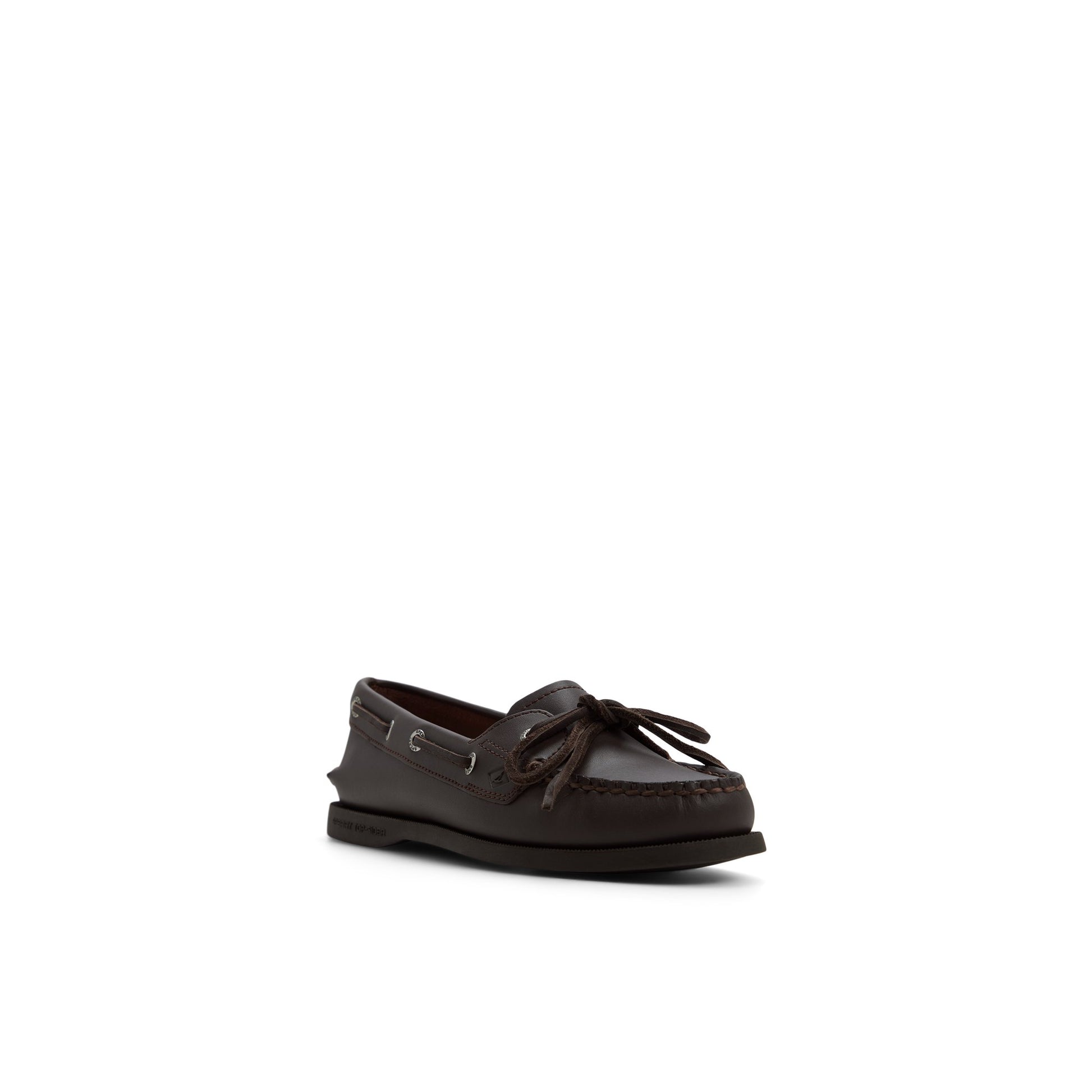 Vue latérale de Brun foncé Authentic Original™ 1 Eye Boat Shoe Boat Shoe