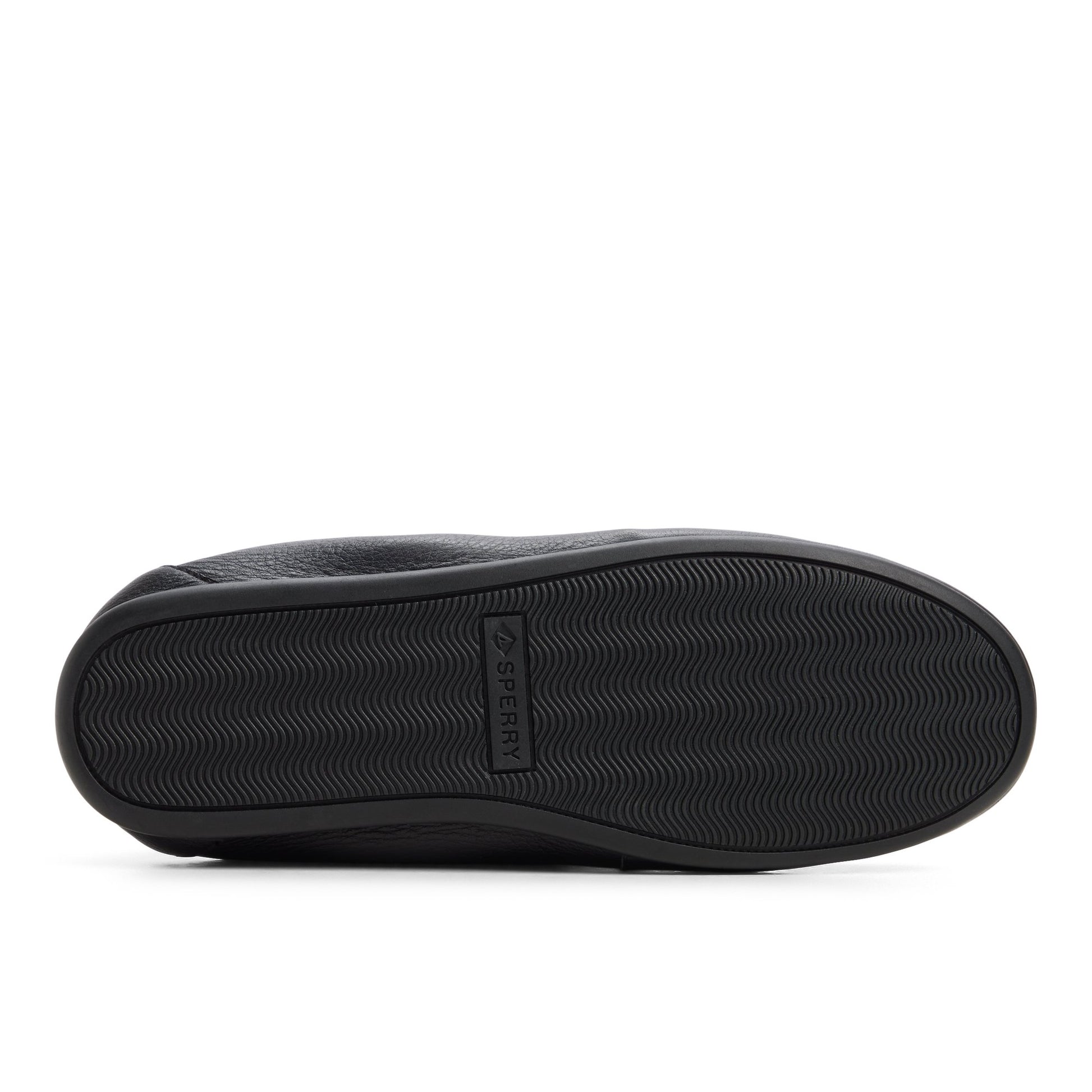 Close-up of the Black Slim Sail Boat Shoe Boat Shoe