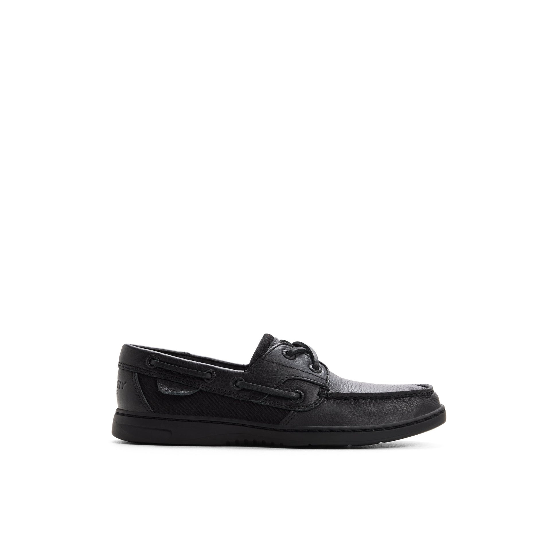 Main View of Black/black Bluefish 2 Eye Boat Shoe Boat Shoe for Womens