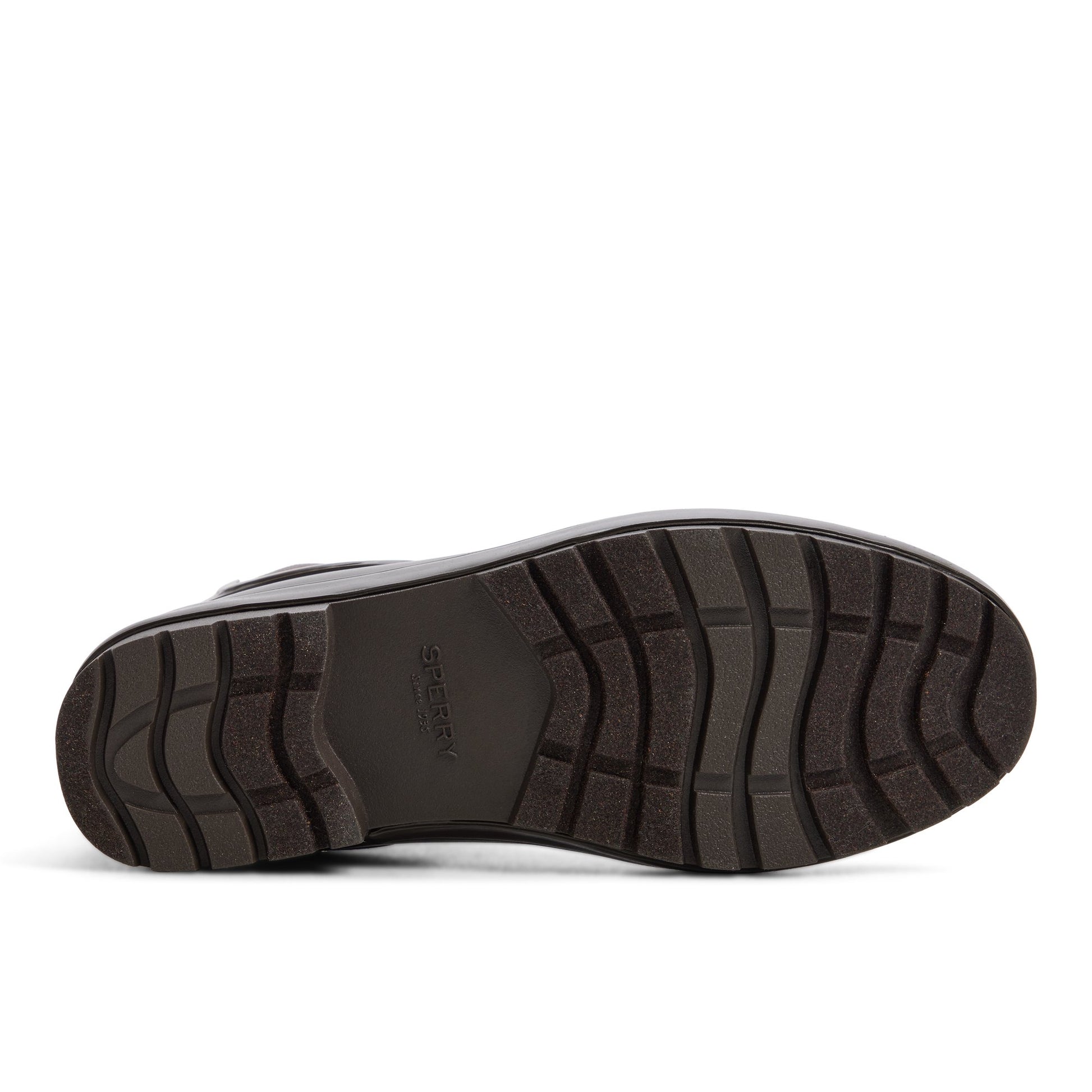 Close-up of the Dark brown Drizzle Chelsea Rain Boot Chelsea Rain Boot