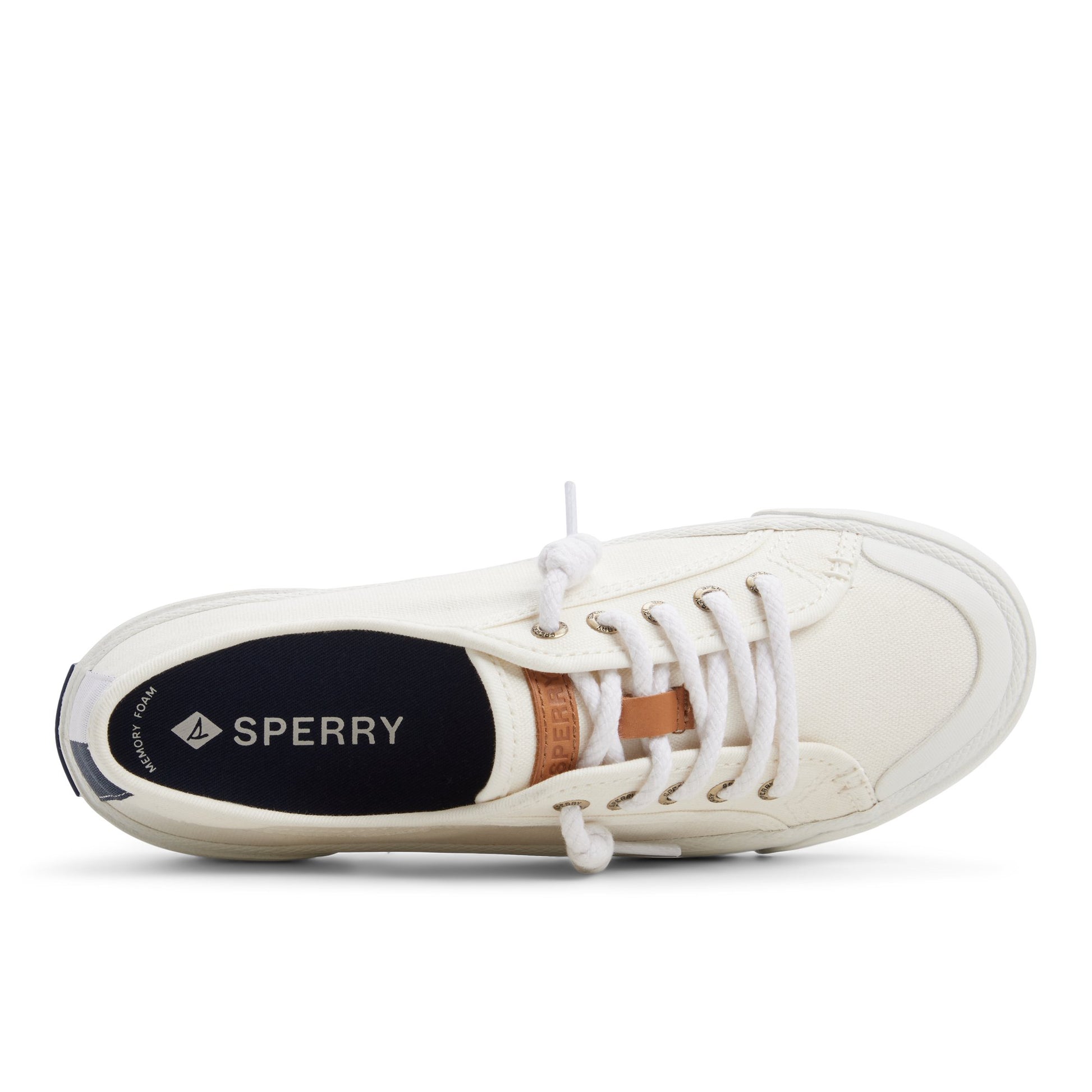 Top-down view of the Open natural Pierwave 2 Lace to Toe Sneaker Low Top Sneakers