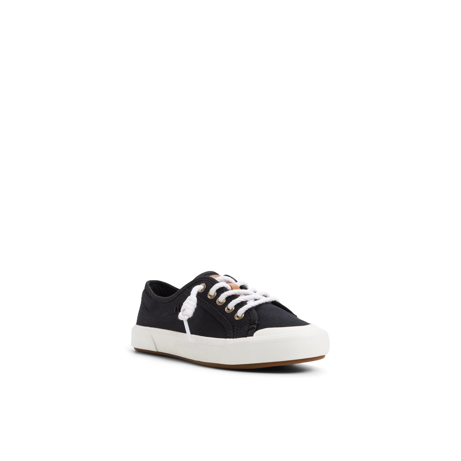 Side view of Black Pierwave 2 Lace to Toe Sneaker Low Top Sneakers