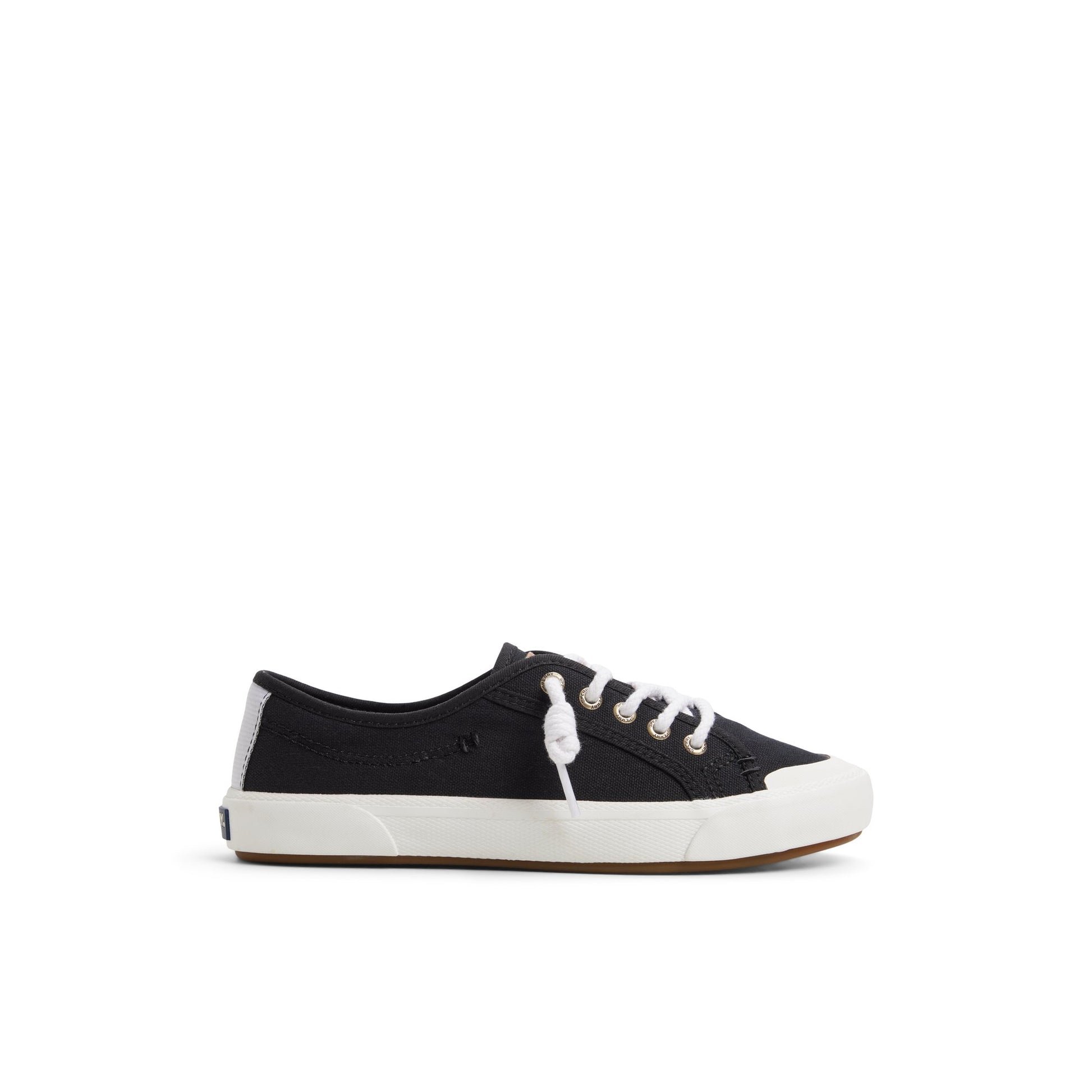 Main View of Black Pierwave 2 Lace to Toe Sneaker Low Top Sneakers for Womens