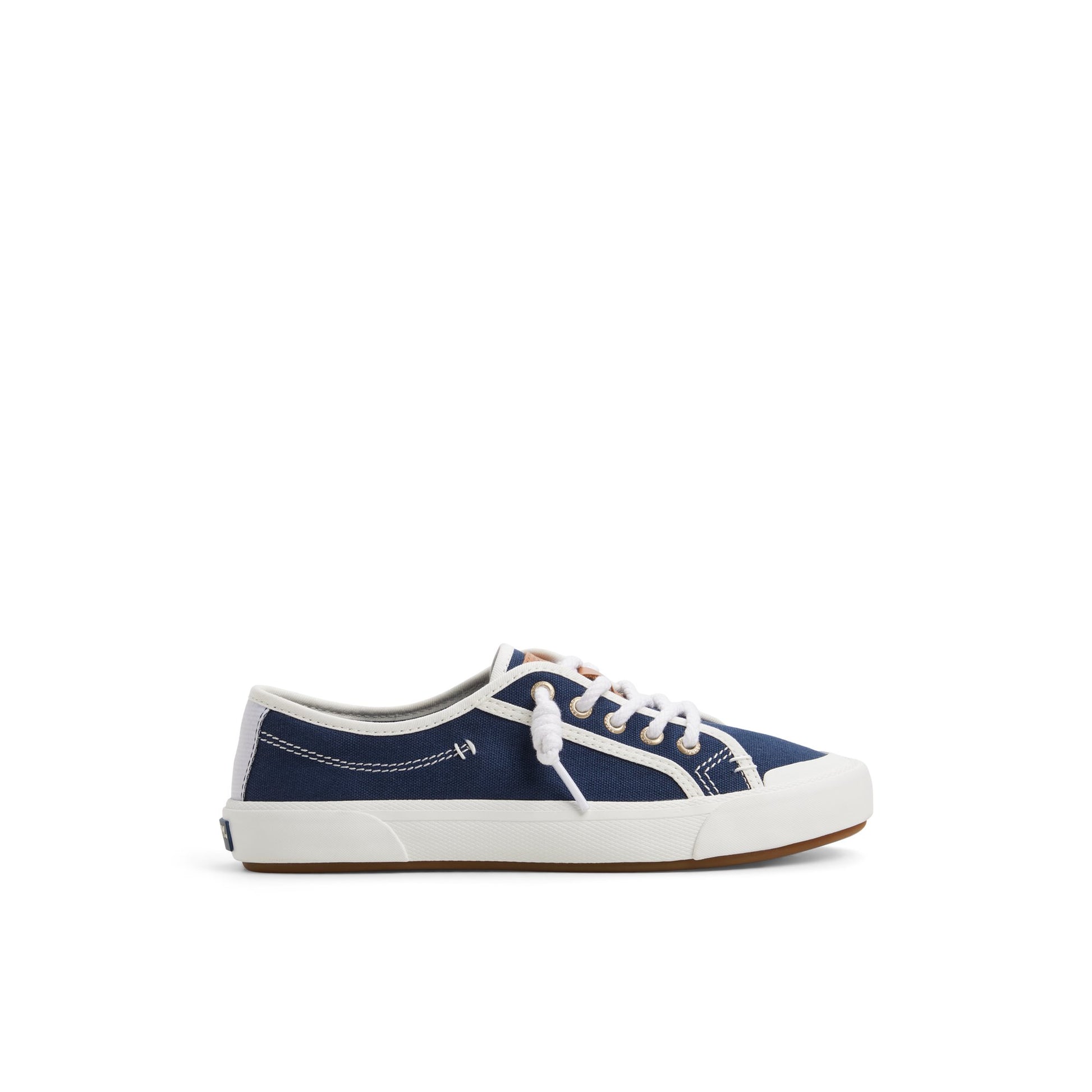 Main View of Navy Pierwave 2 Lace to Toe Sneaker Low Top Sneakers for Womens