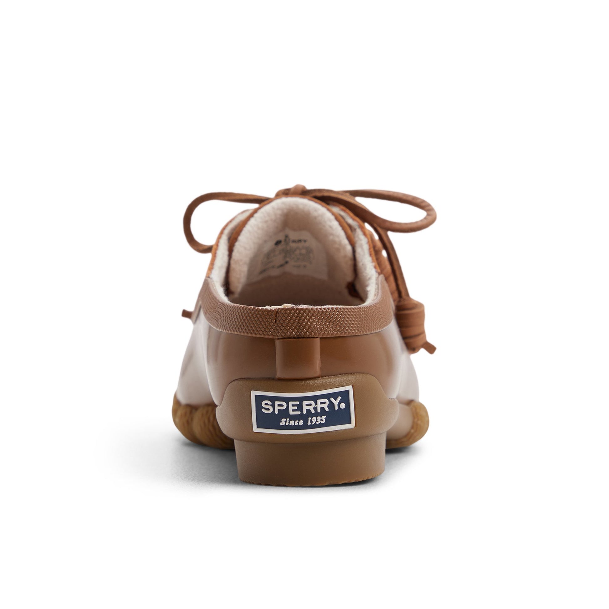 Three-quarter angle of Tan Saltwater™ Duck Mule Clog Duck Mule Shoes's front side