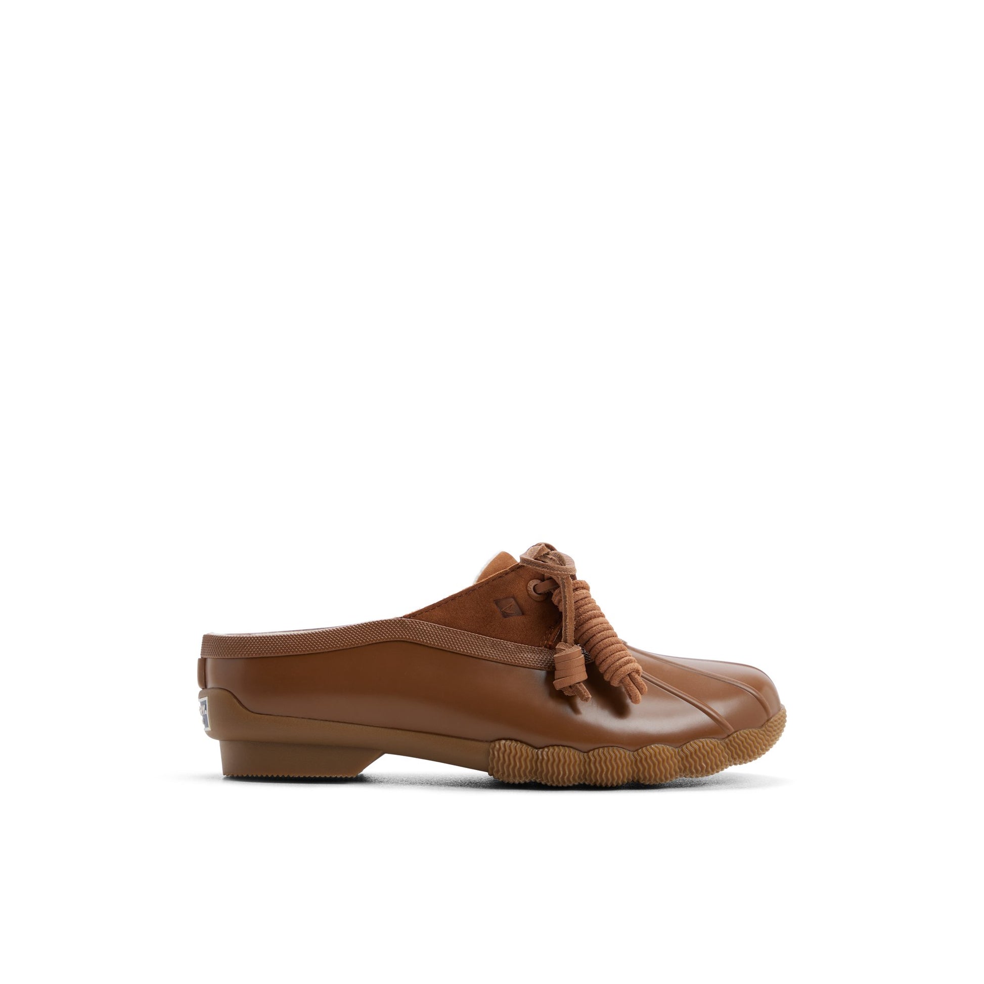 Main View of Tan Saltwater™ Duck Mule Clog Duck Mule Shoes for Womens