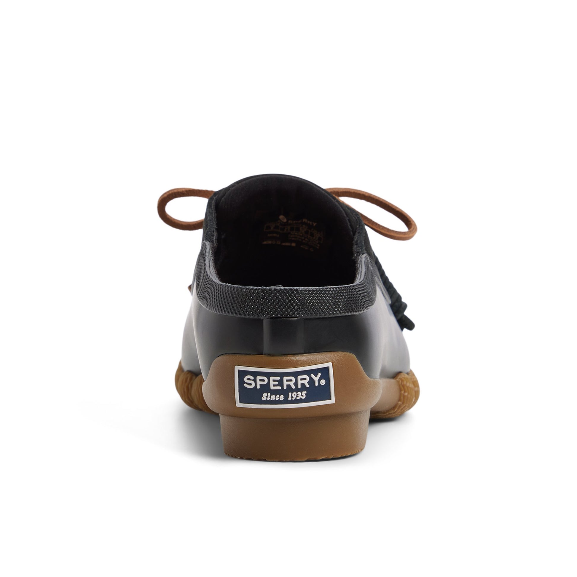 Three-quarter angle of Black Saltwater™ Duck Mule Clog Duck Mule Shoes's front side